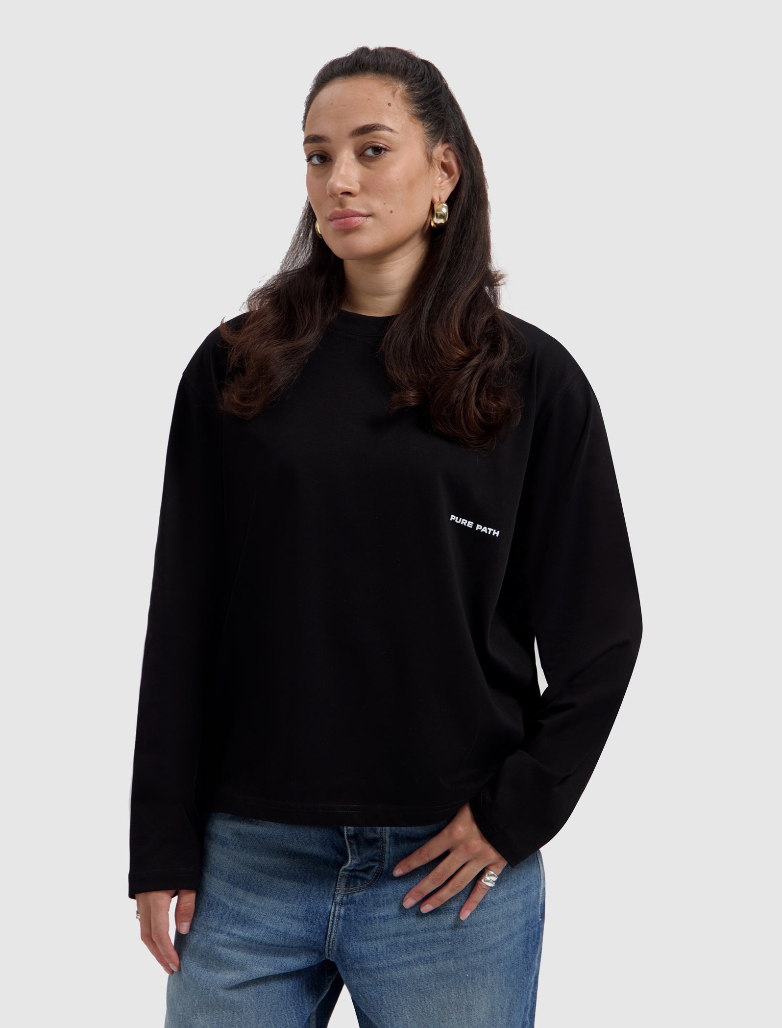 Name Dropping Longsleeve T-shirt | Black