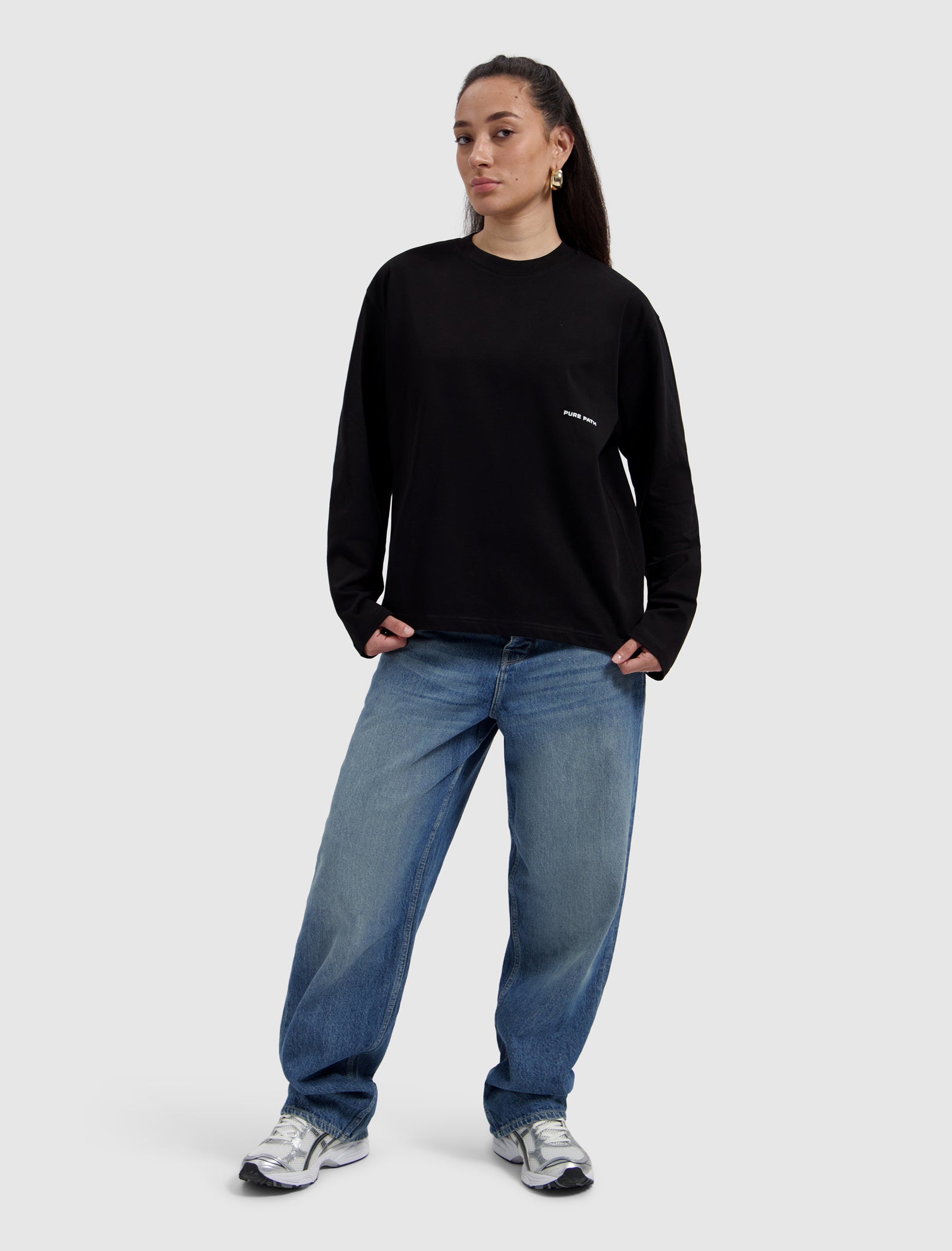 Name Dropping Longsleeve T-shirt | Black