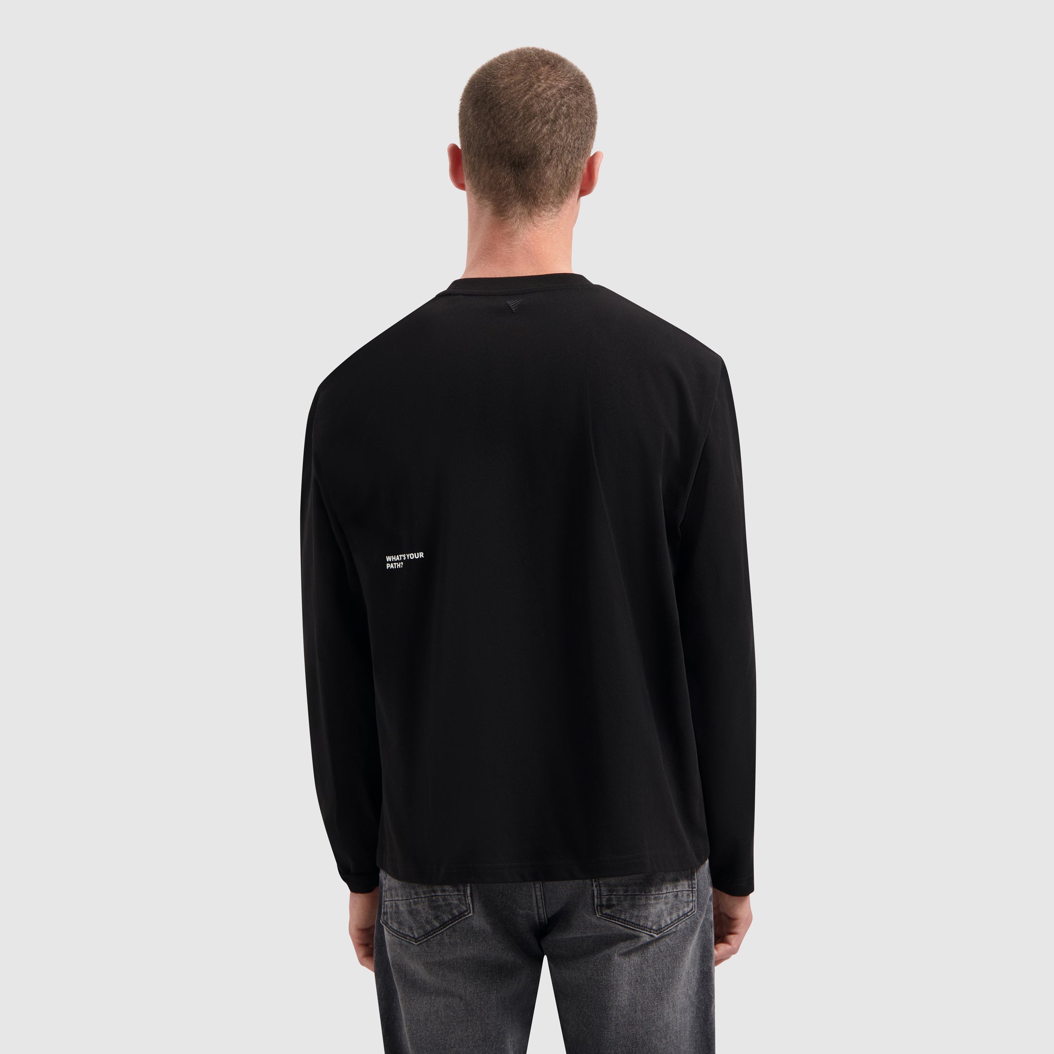 Name Dropping Long Sleeve T-shirt | Black