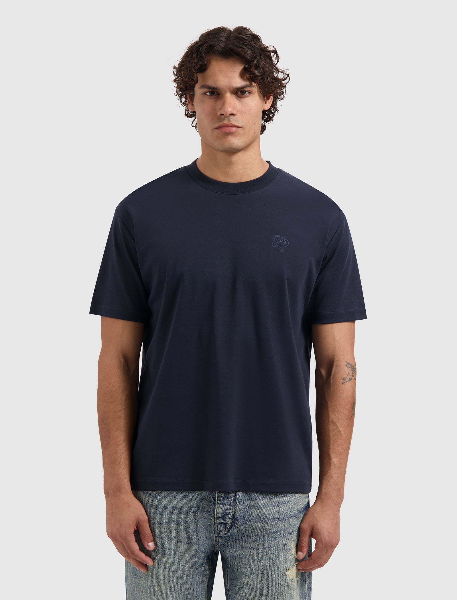 Essential Initials T-shirt | Dark Navy