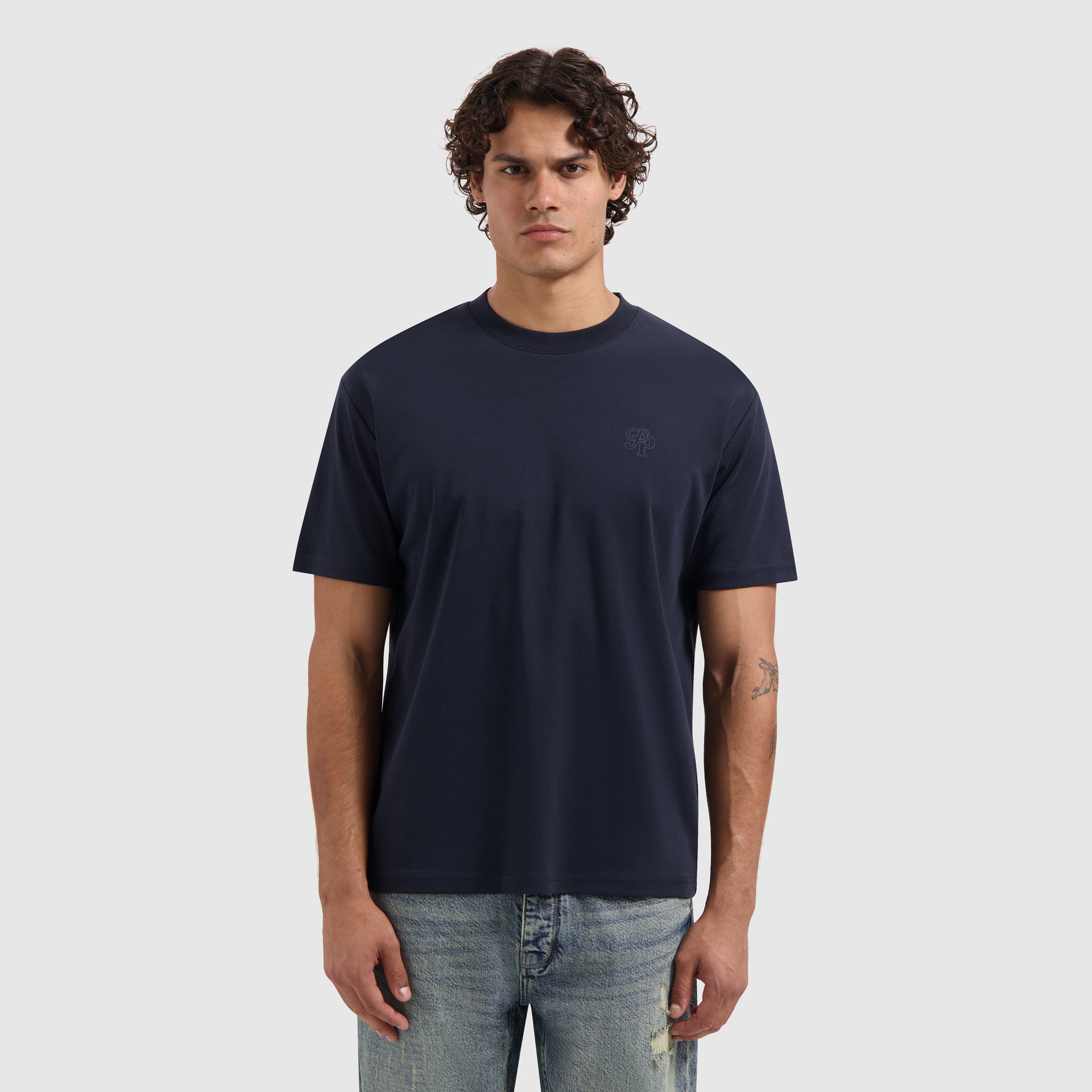 Essential Initials T-shirt | Dark Navy