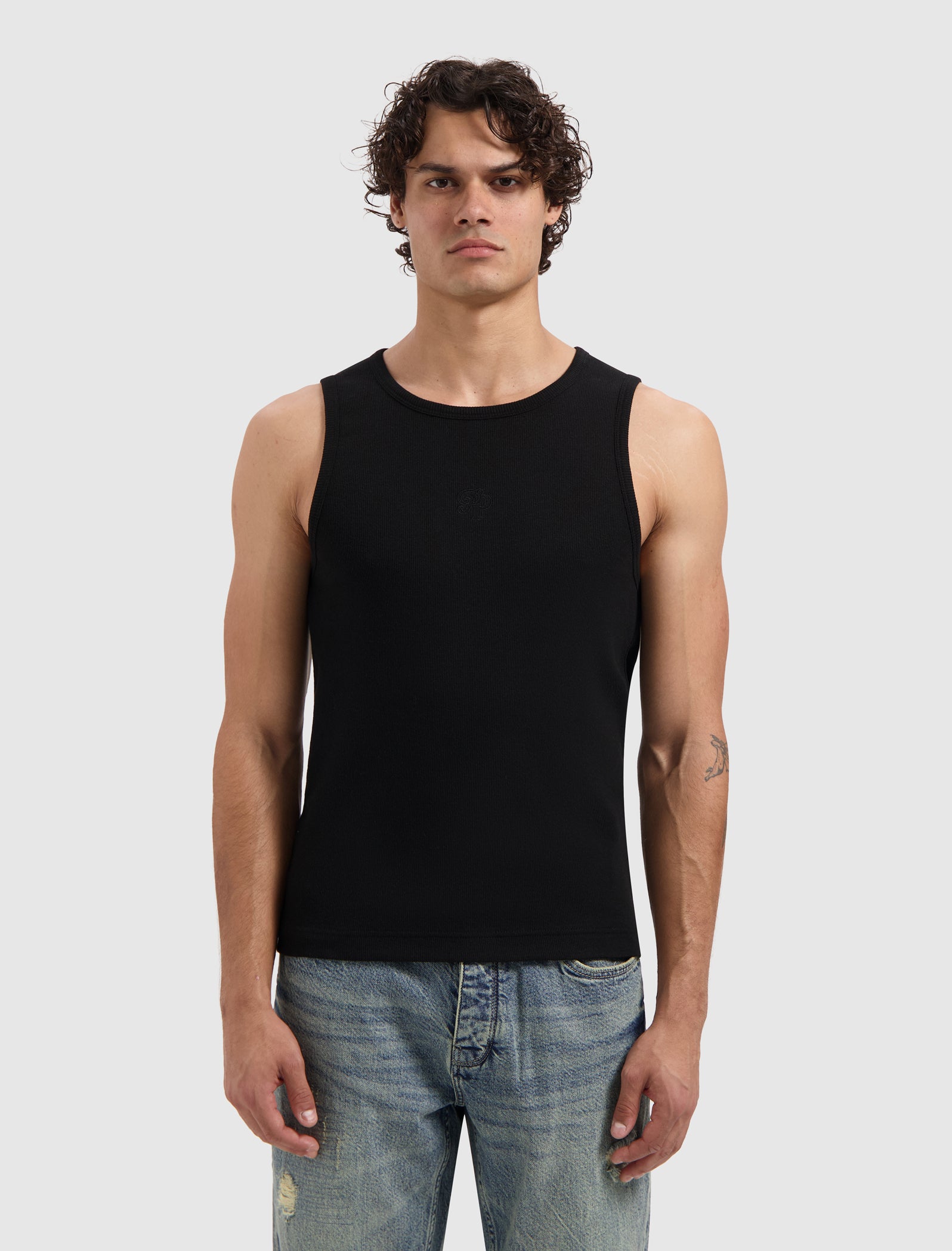 Essential Initials Tanktop | Black