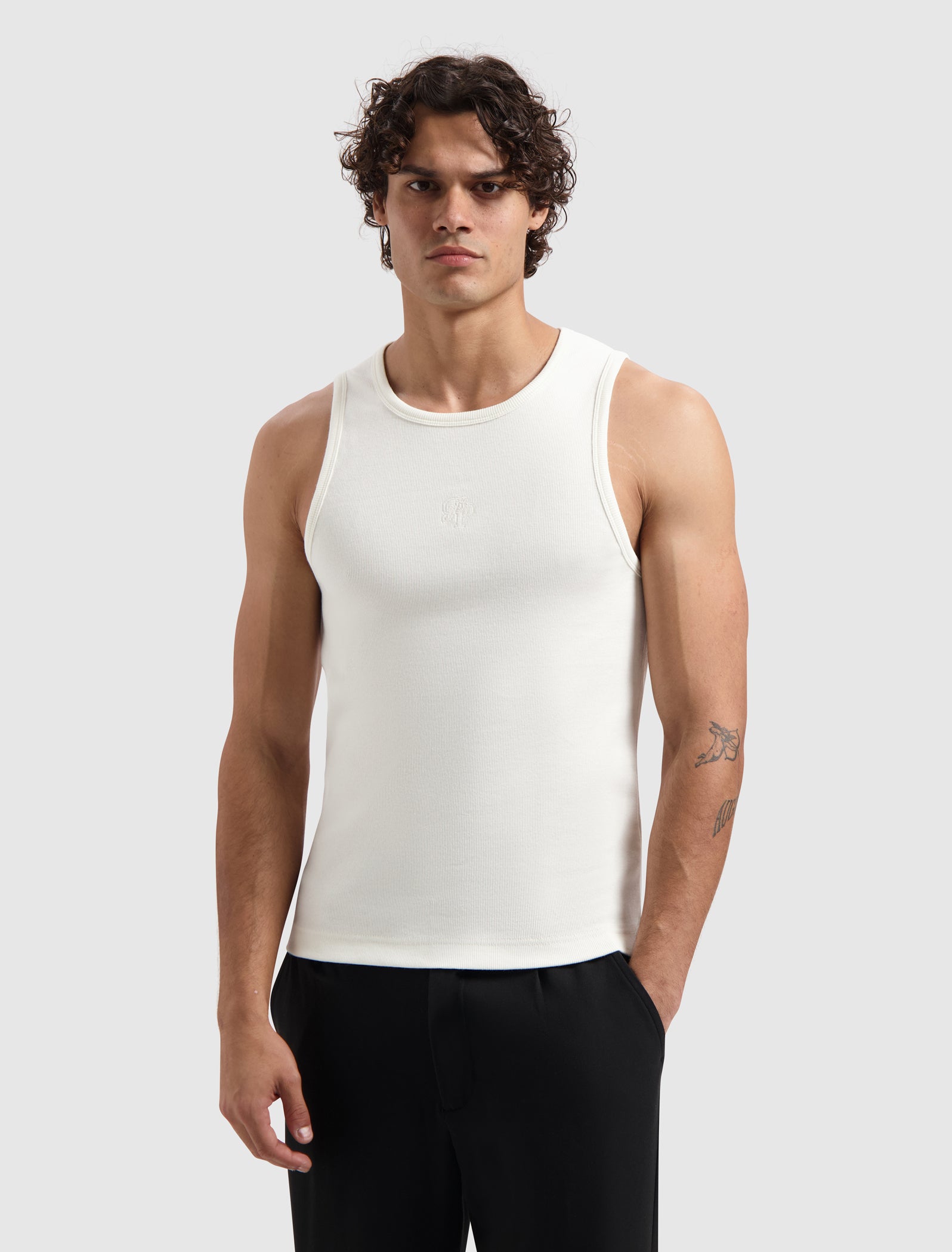 Essential Initials Tanktop | Off White