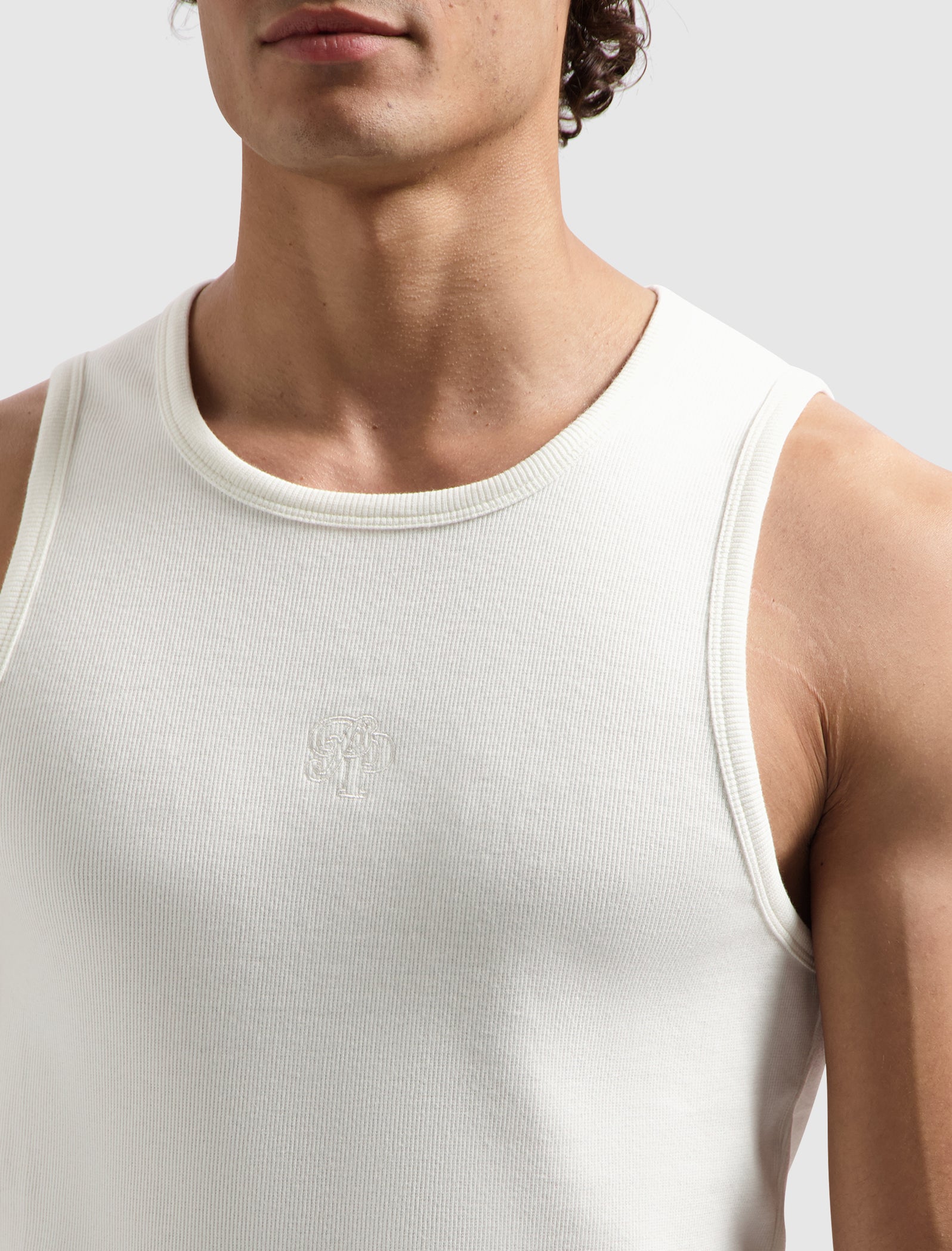 Essential Initials Tanktop | Off White