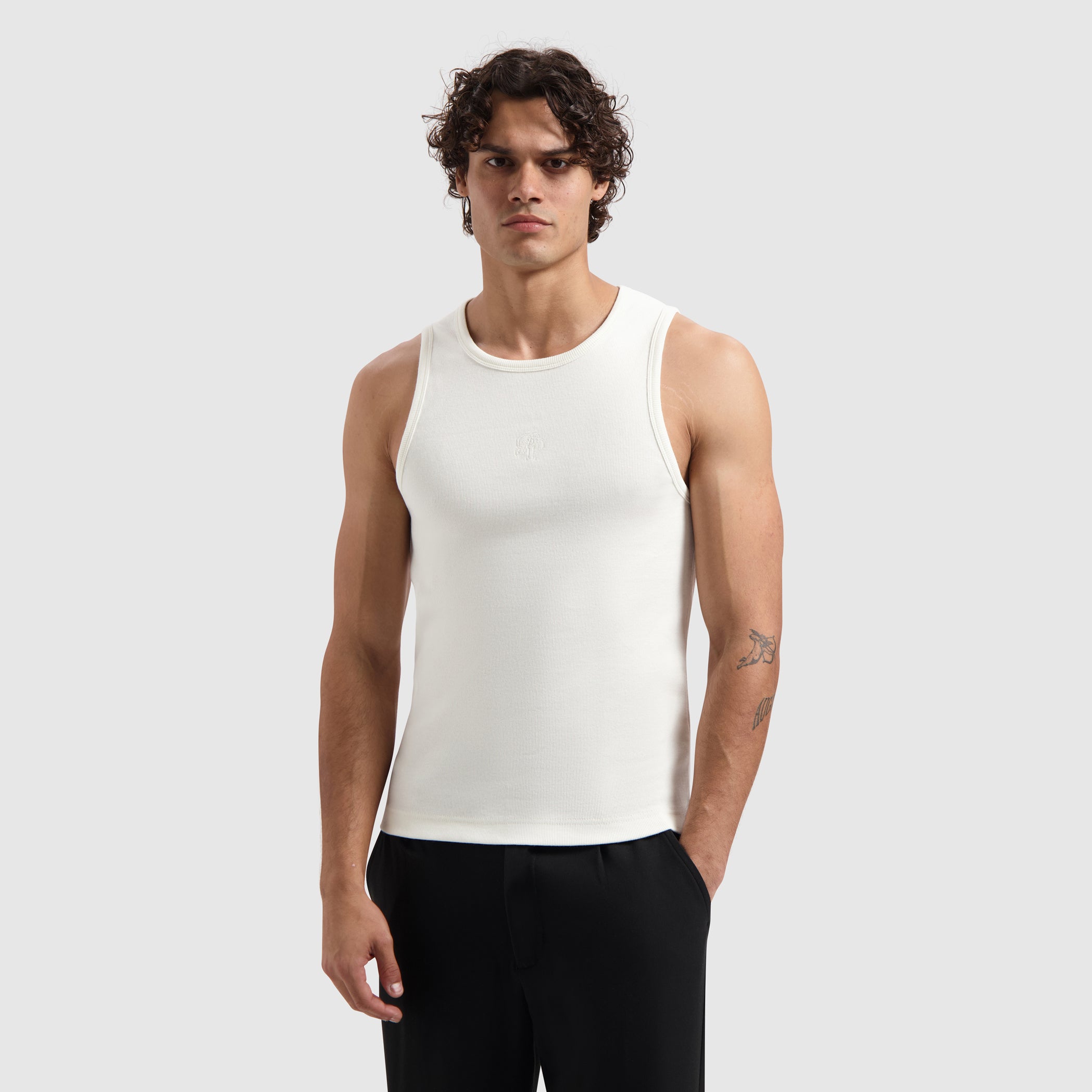 Essential Initials Tanktop | Off White