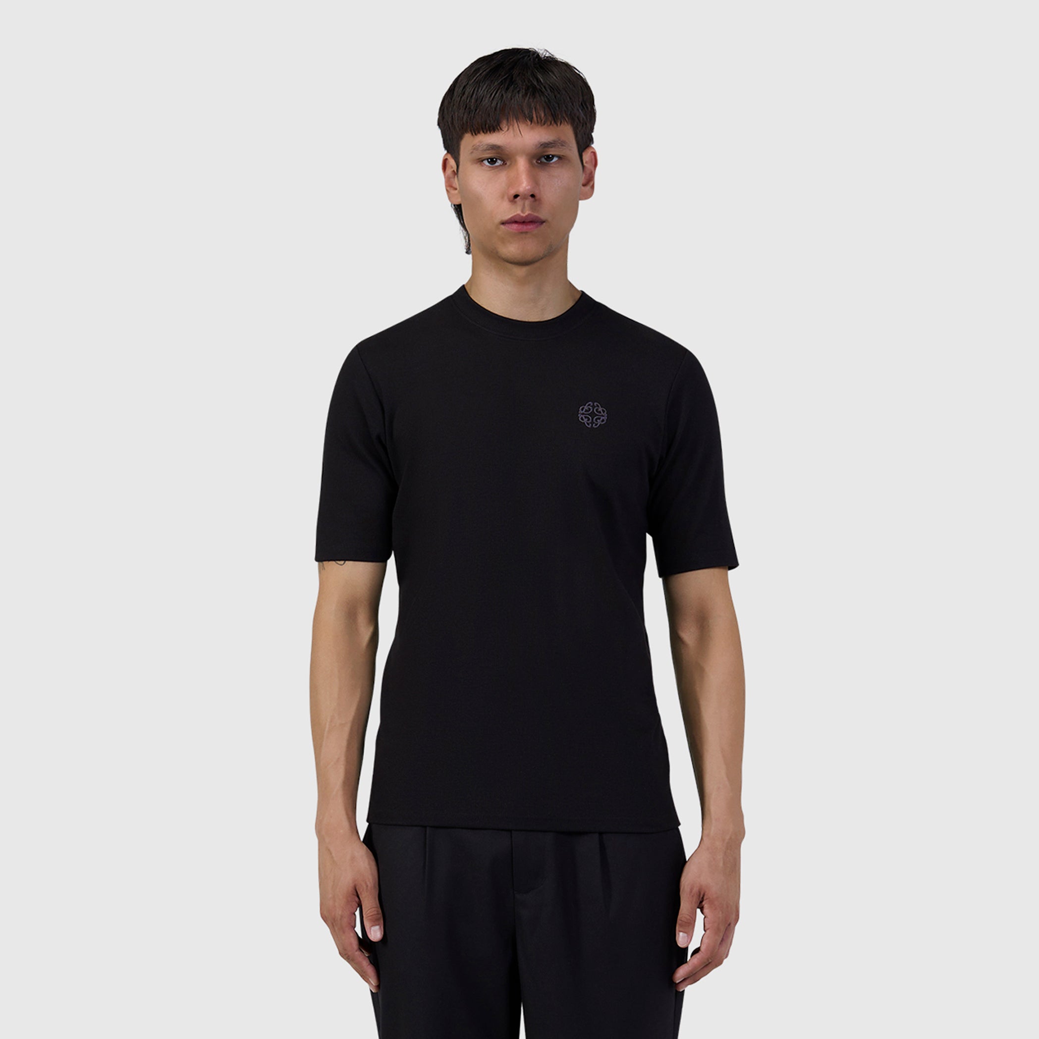 Muscle Rib T-shirt | Black