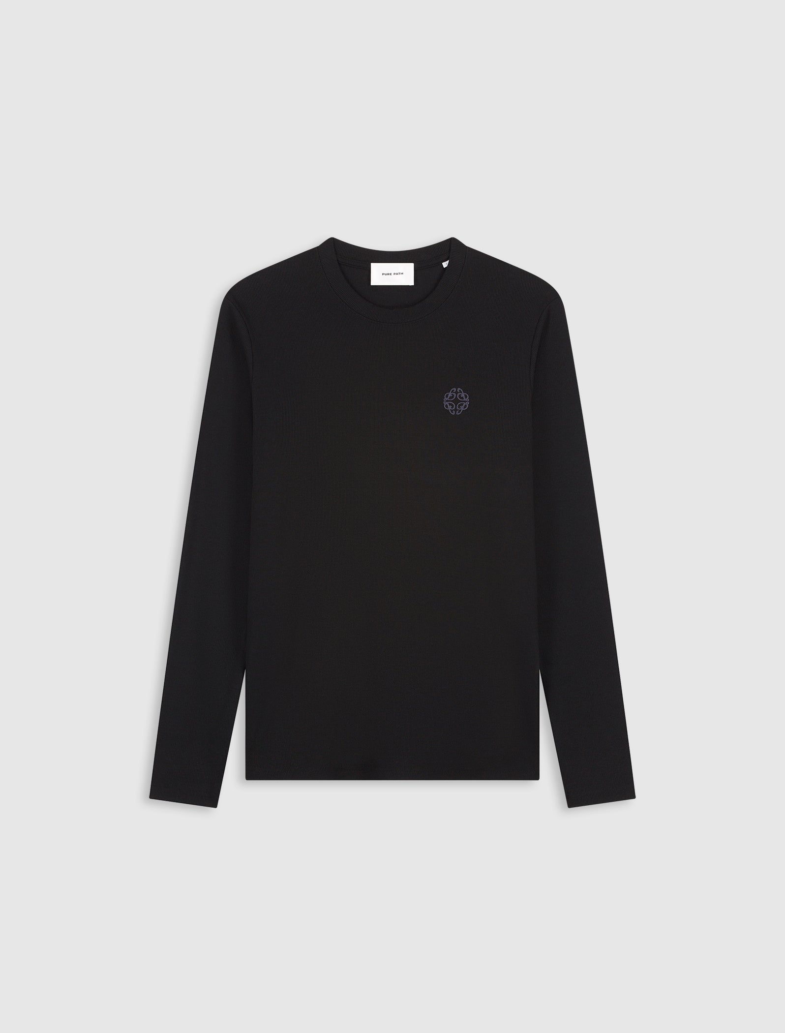 Muscle Rib Longsleeve T-shirt | Black