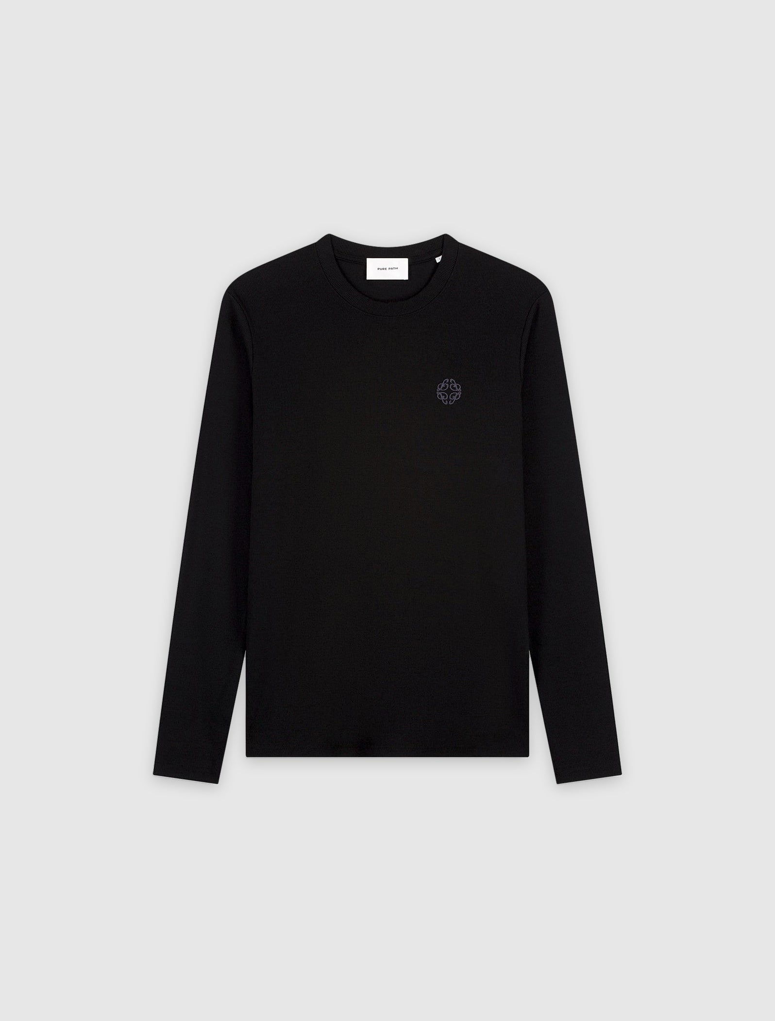 Muscle Rib Longsleeve T-shirt | Black