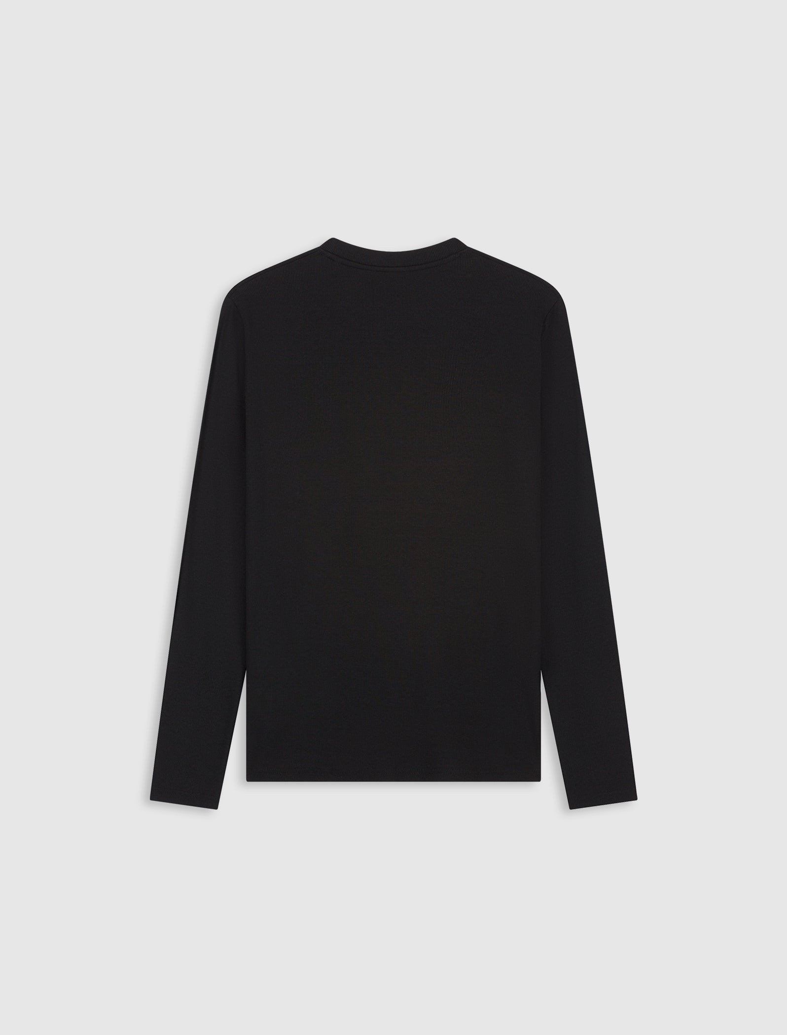 Muscle Rib Longsleeve T-shirt | Black