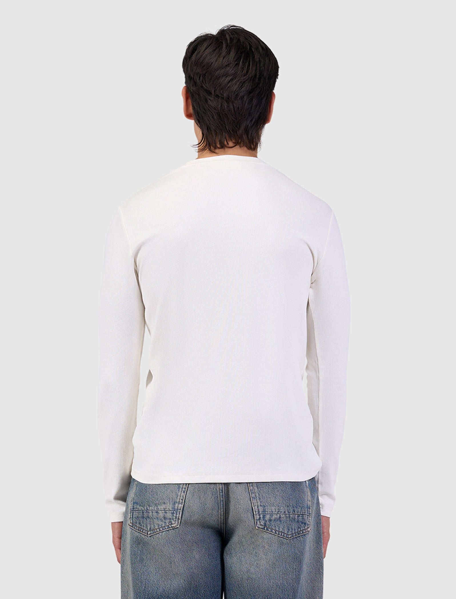 Muscle Rib Longsleeve T-shirt | Off White