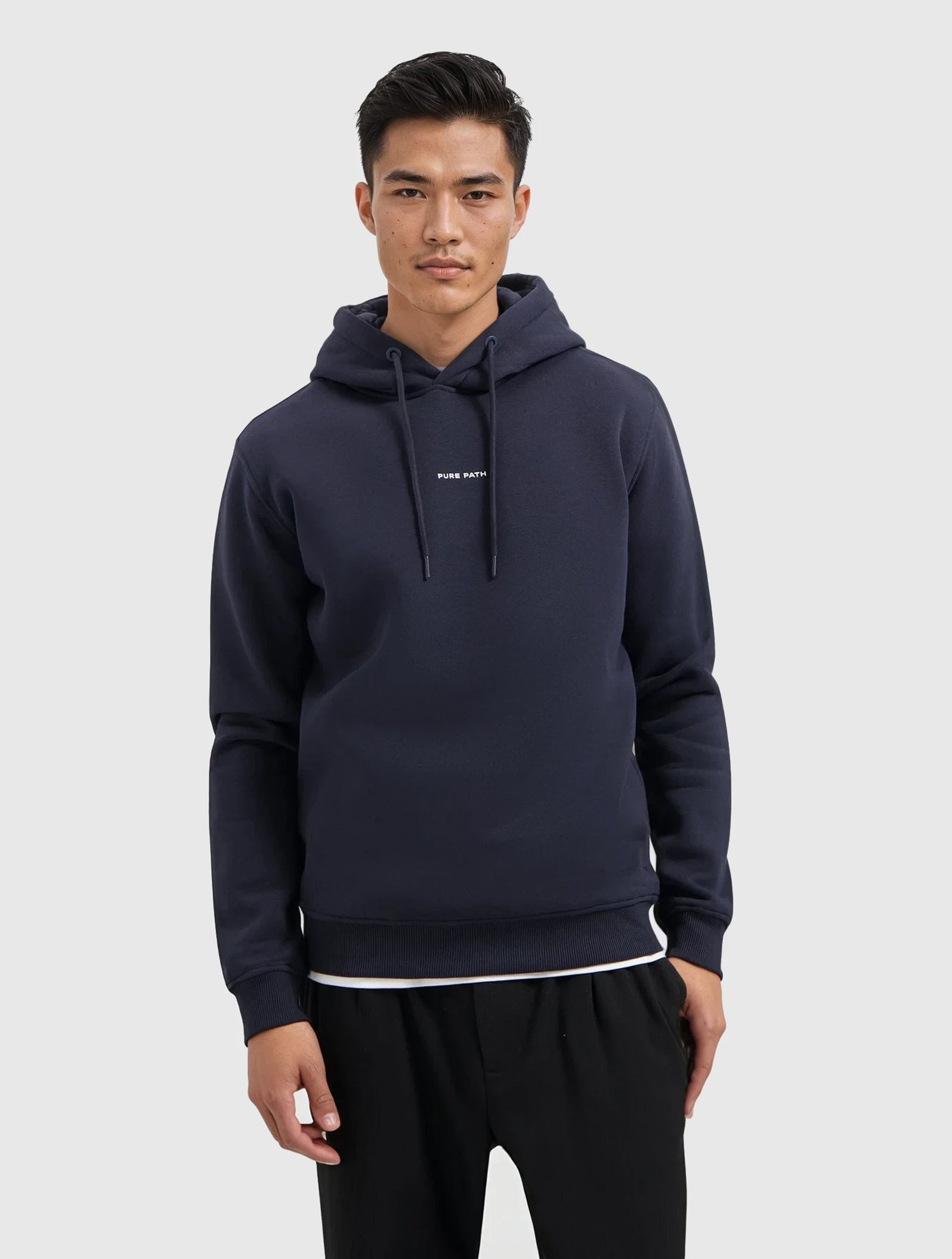 Essential Logo Hoodie | Dark Navy