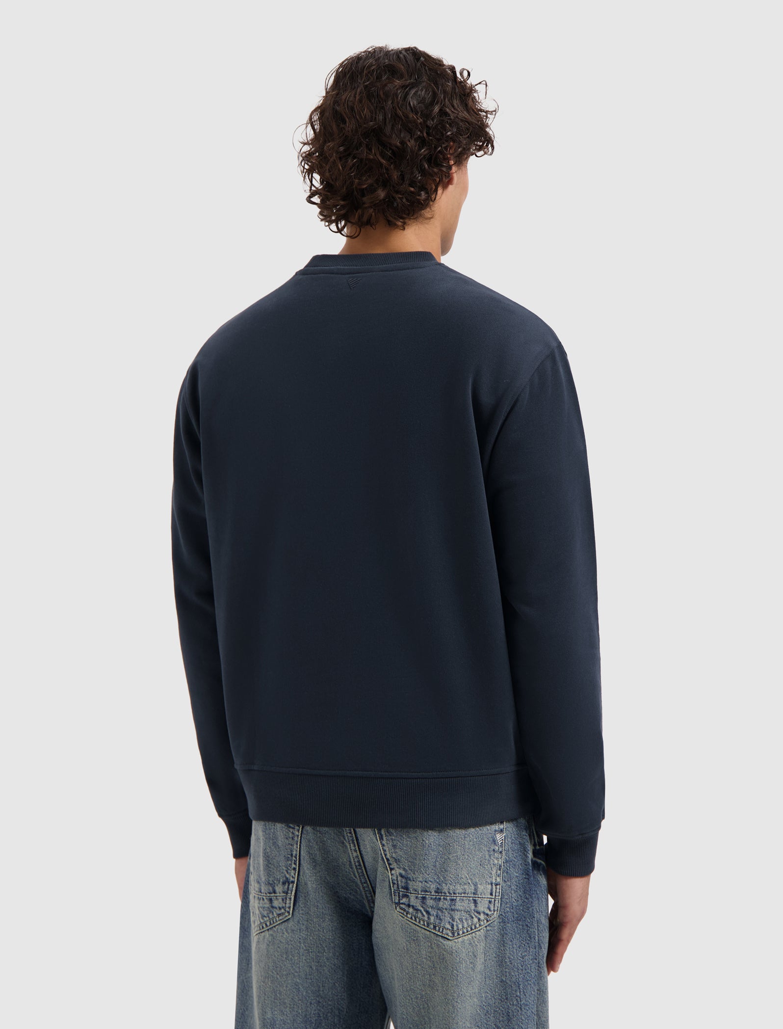 Essential Sideline Wordmark Sweater | Navy