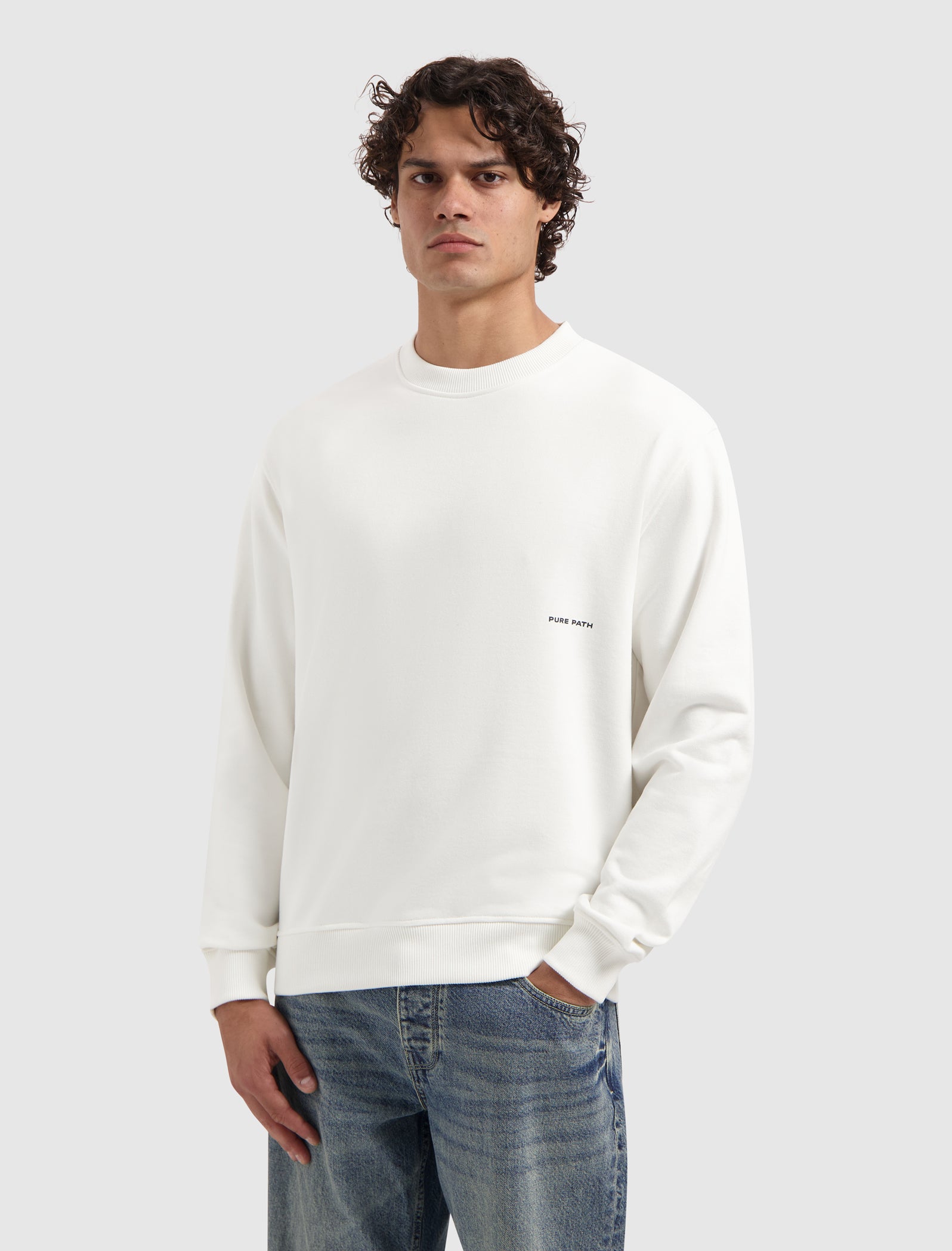 Essential Sideline Wordmark Sweater | Off White