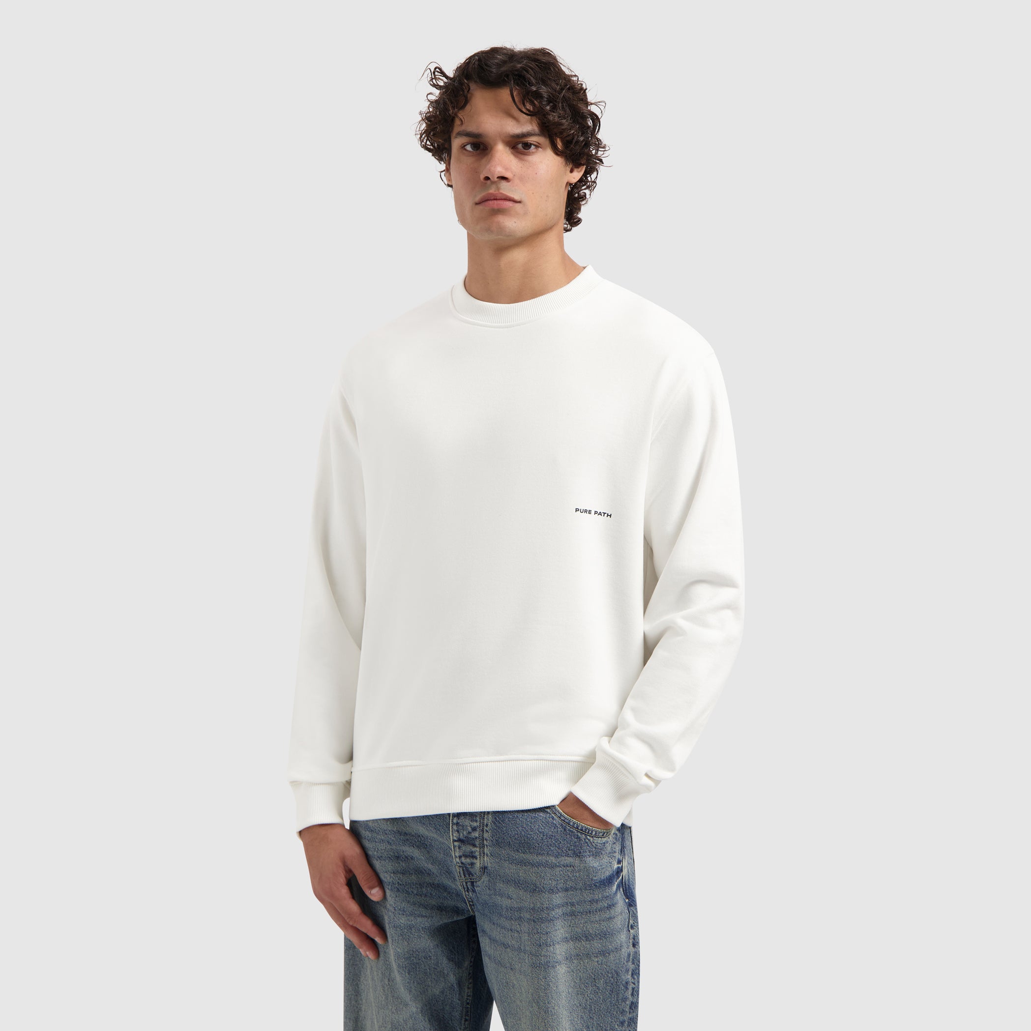 Essential Sideline Wordmark Sweater | Off White