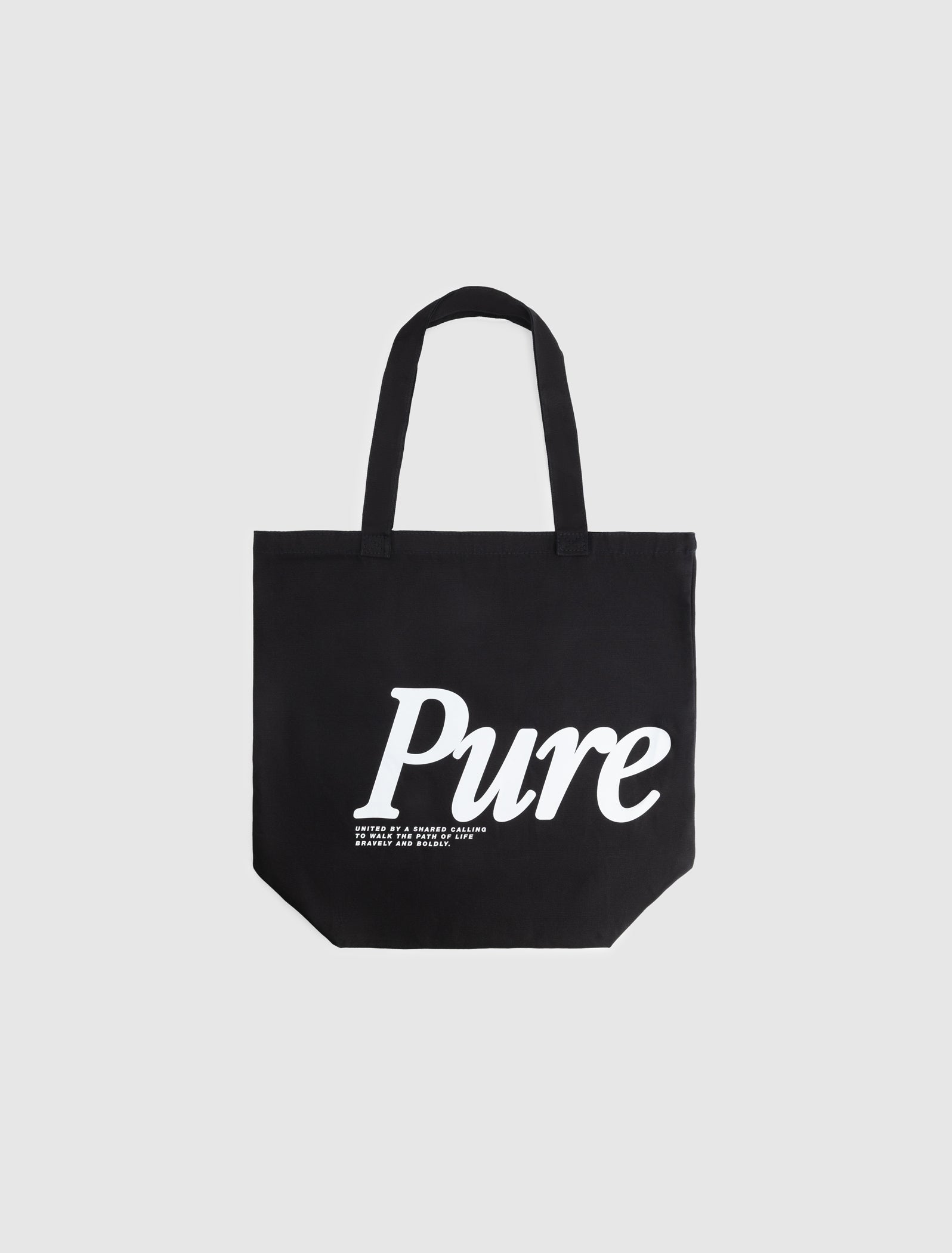 Pure Canvas Shopper Bag | Black