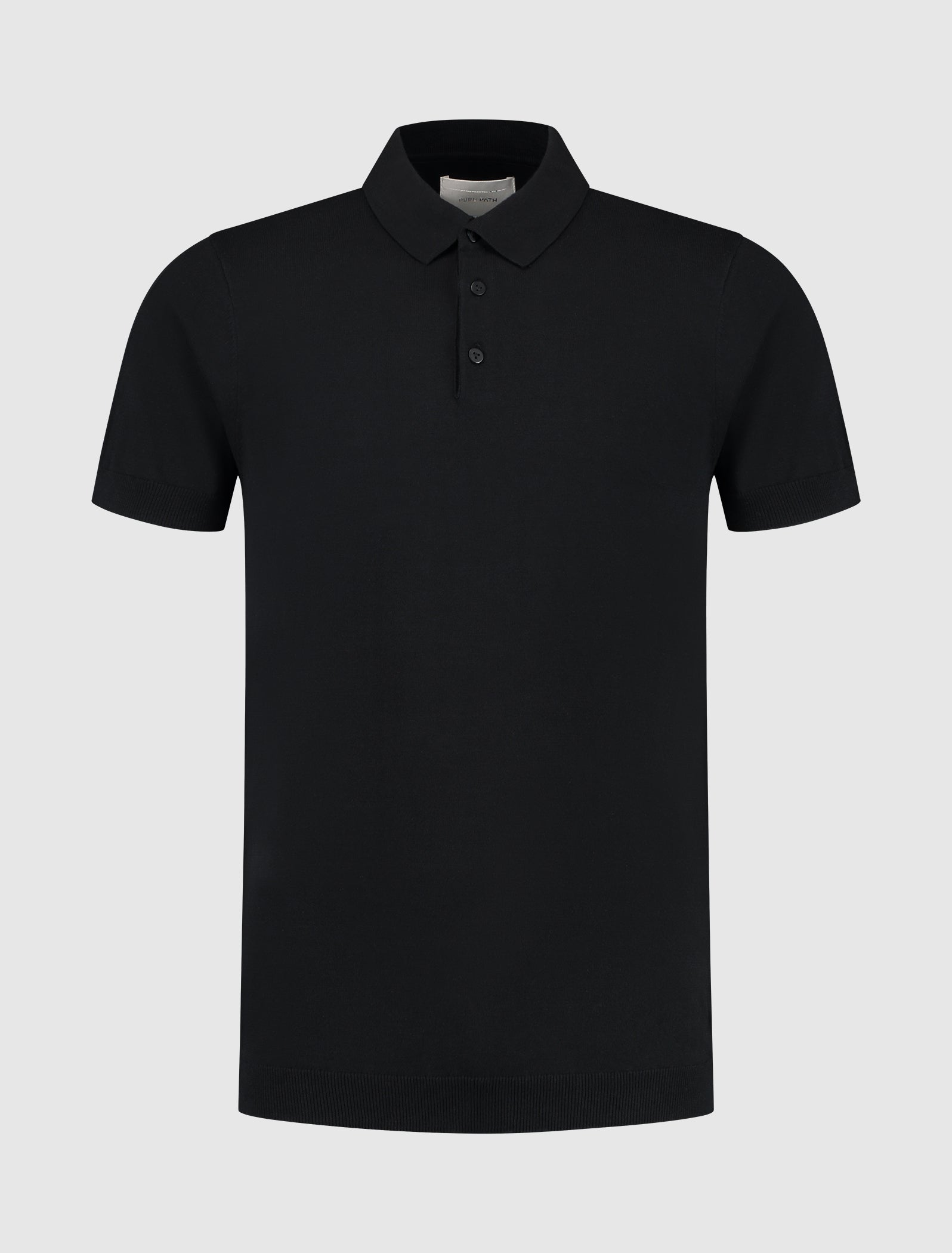 Essential Knitwear Polo | Black