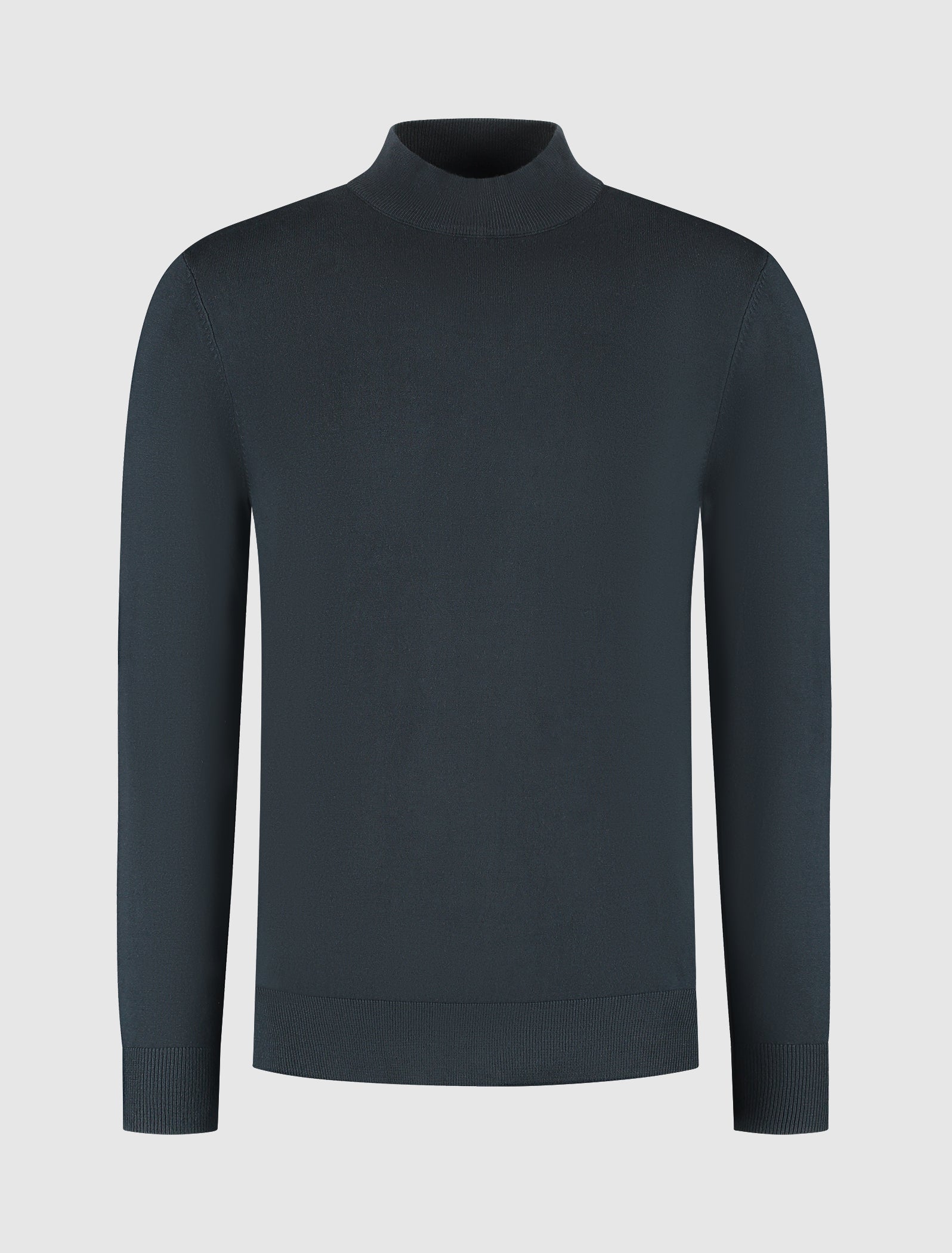 Essential Knit Mockneck Sweater | Dark Navy