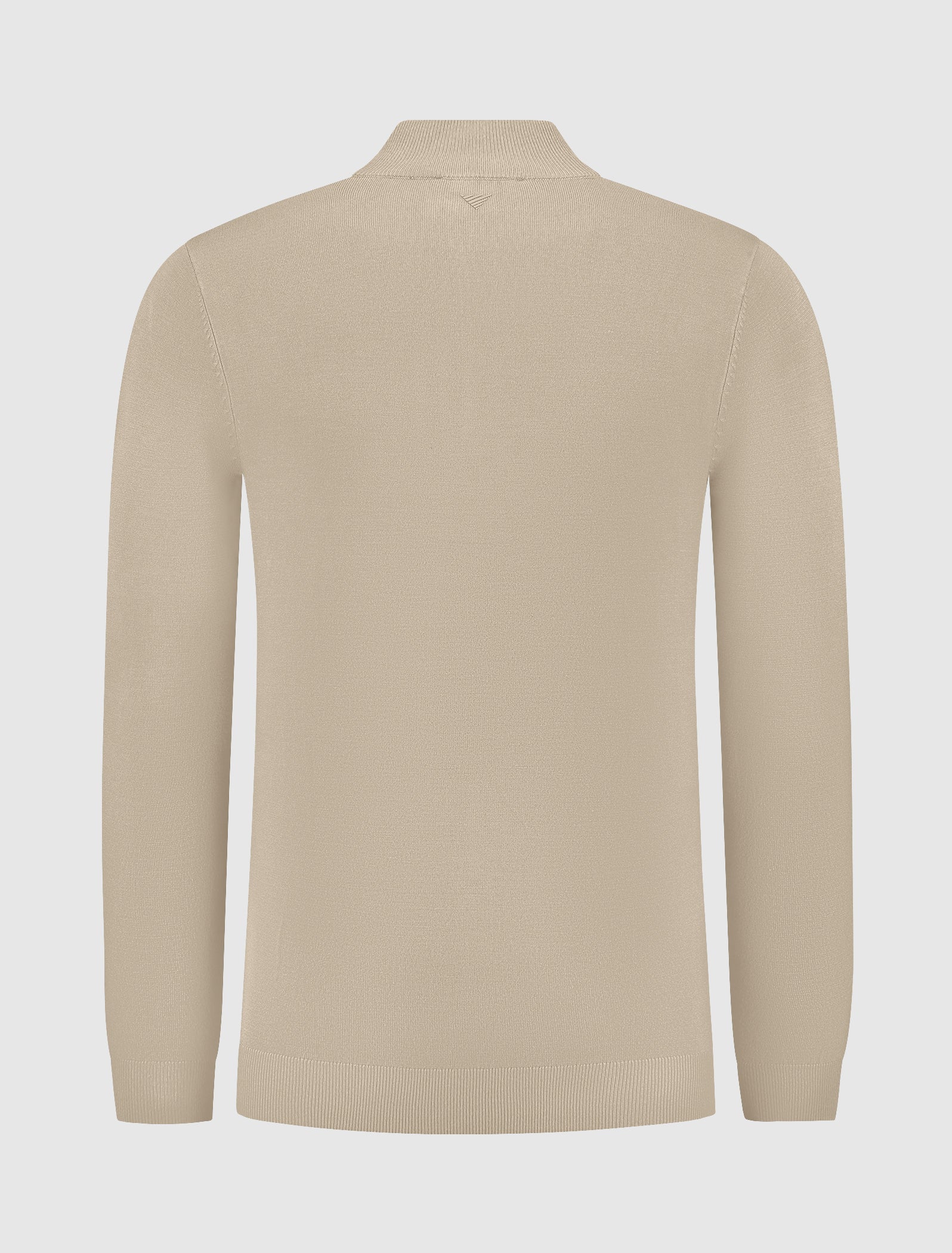 Essential Knit Half-zip Sweater | Taupe