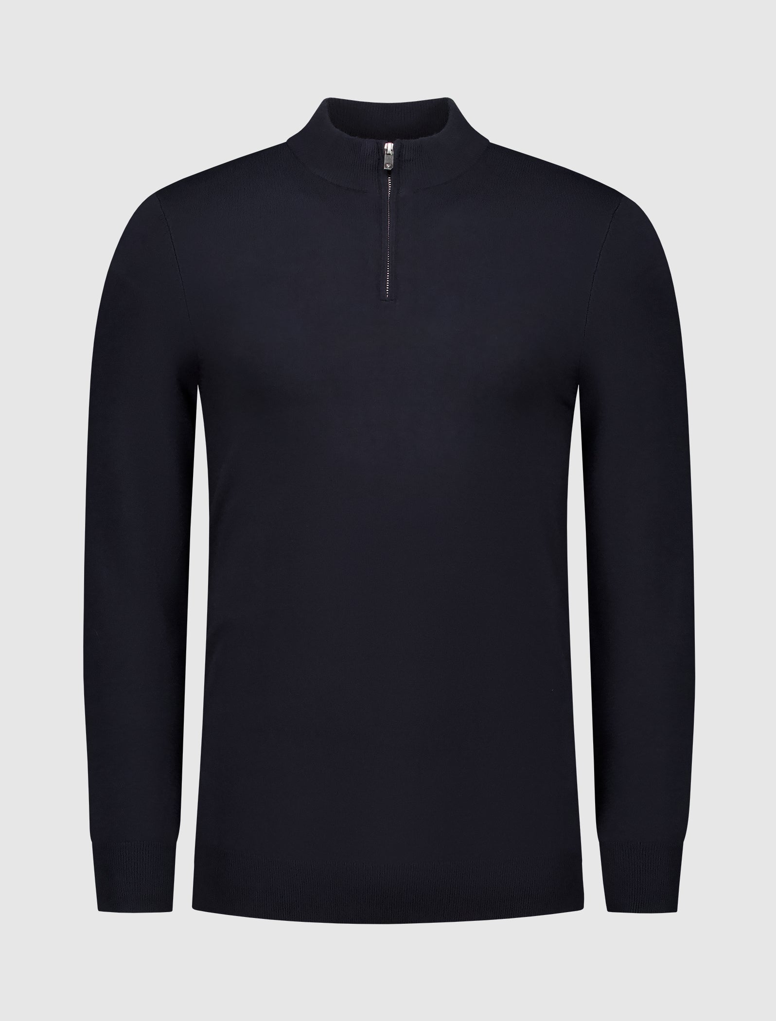 Essential Knit Half-zip Sweater | Dark Navy