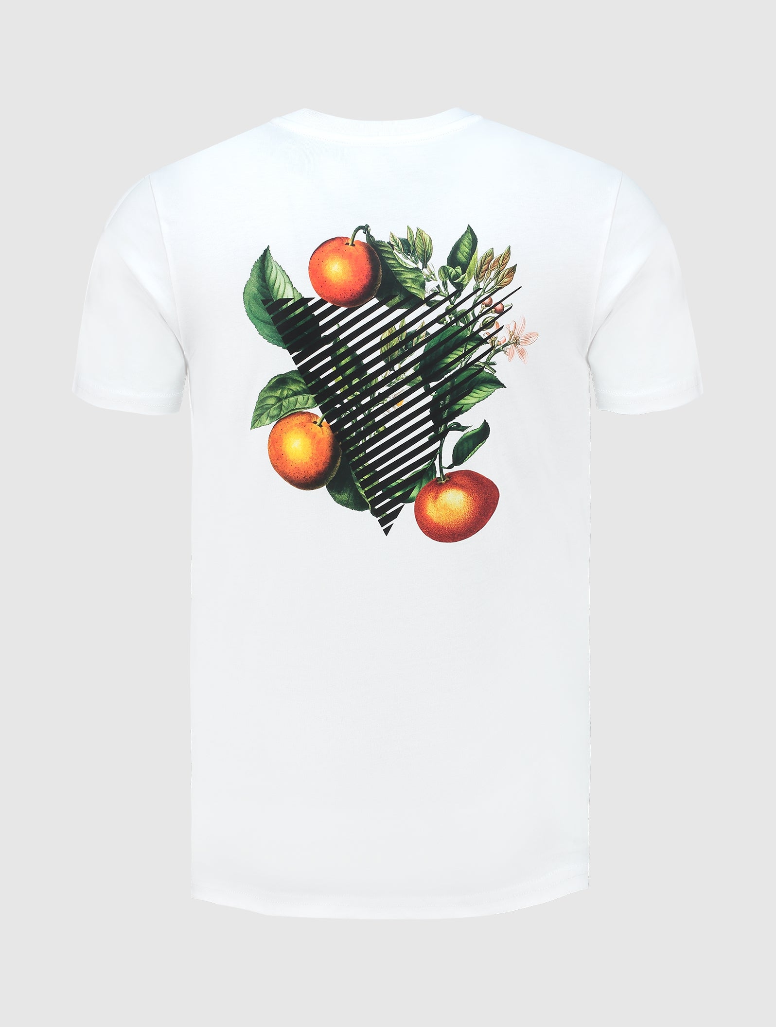 Triangle Orange Branch T-shirt | White
