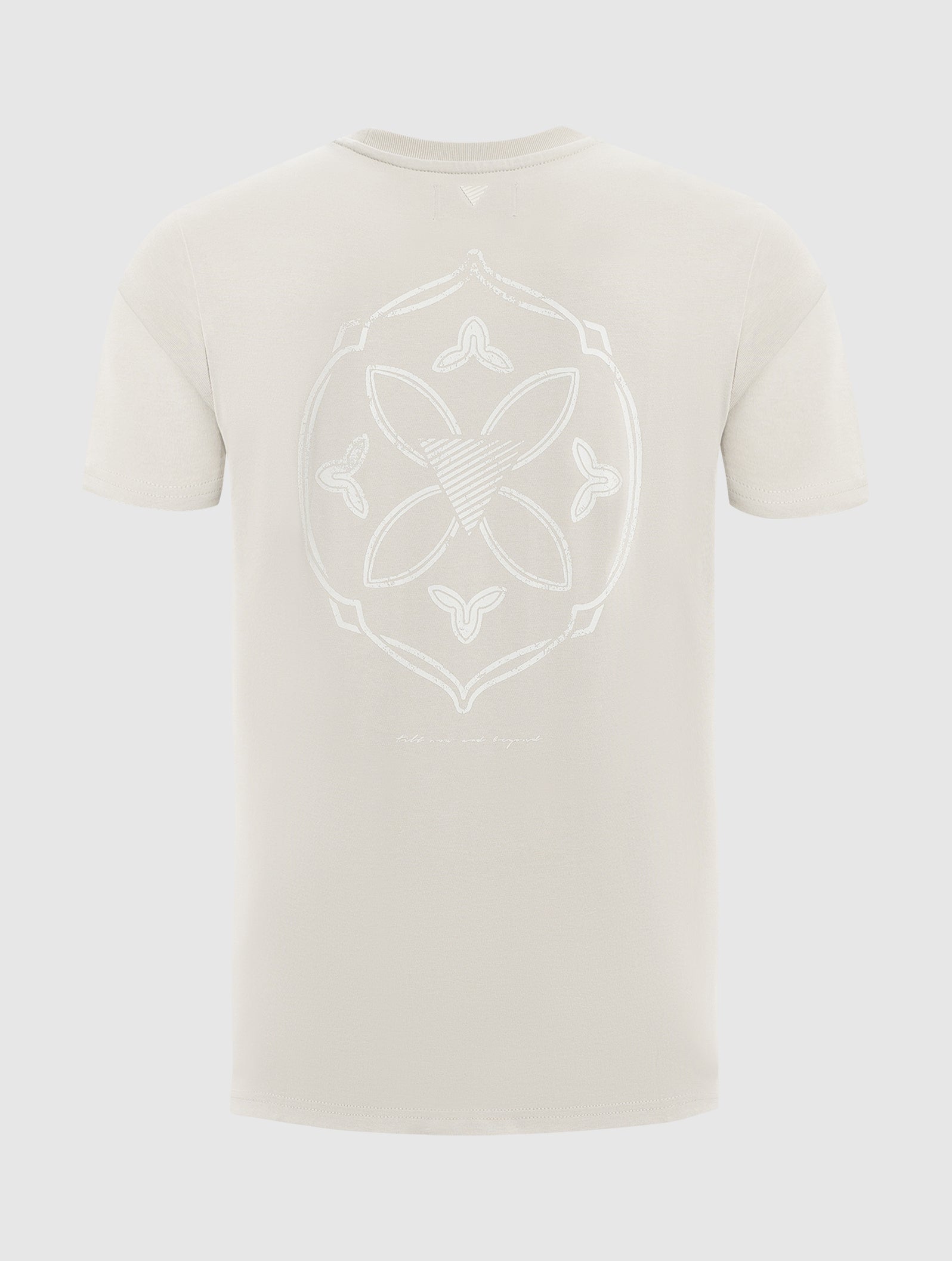 Monogram Back Print T-shirt | Sand