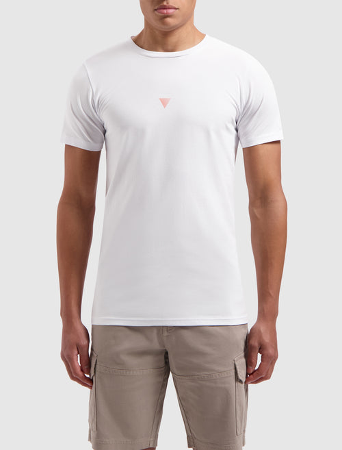 Vertical Wordmark Back Print T-shirt | White