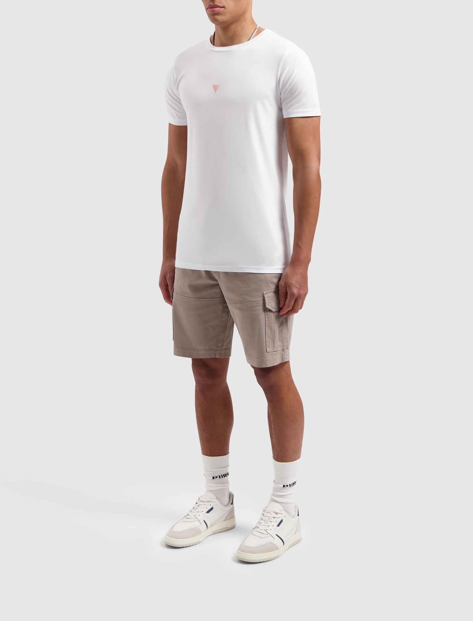 Vertical Wordmark Back Print T-shirt | White