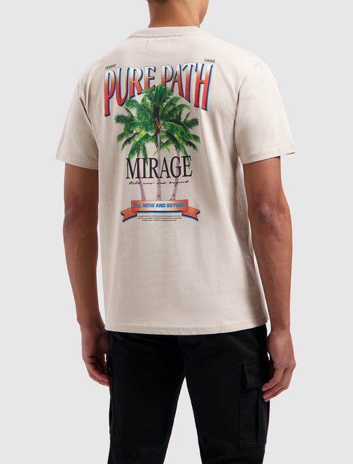 Mirage Print T-shirt | Sand