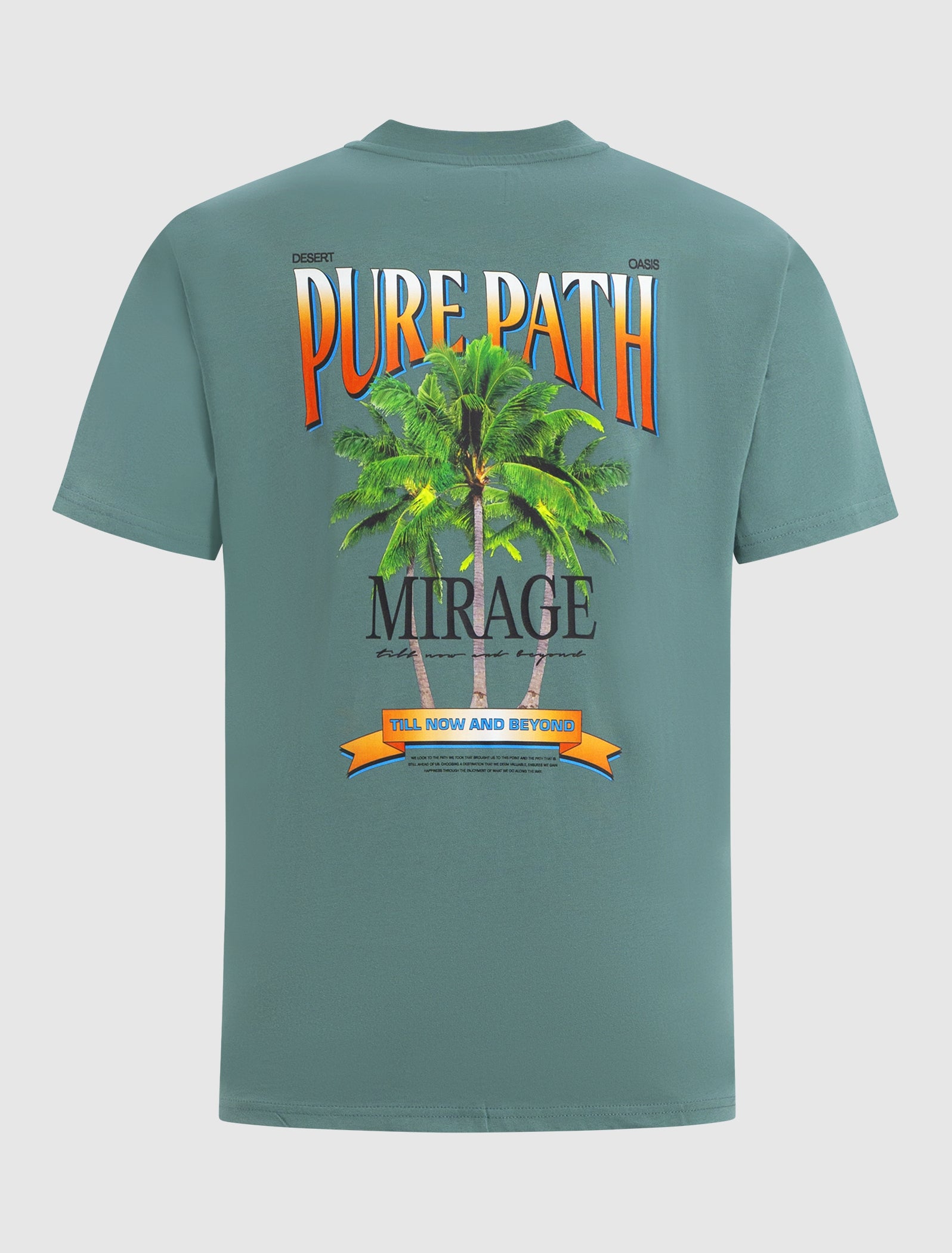 Mirage Print T-shirt | Faded Green