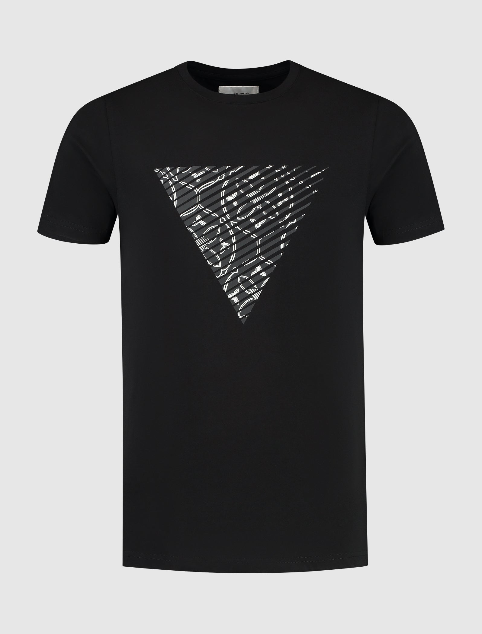 Monogram Triangle T-shirt | Black