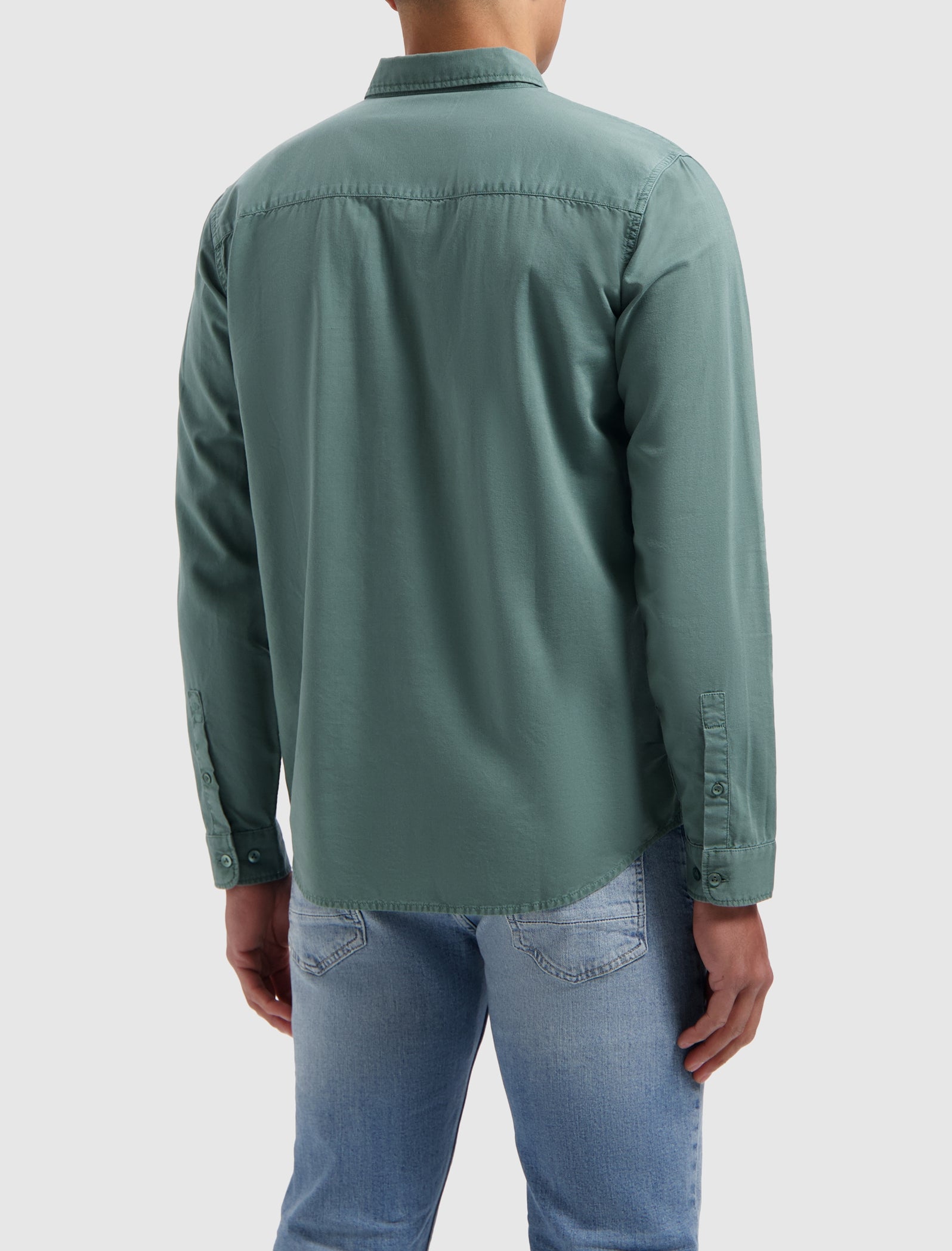 Garment Dye Shirt | Faded Green