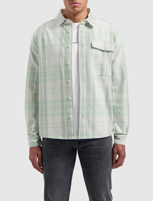 Checked Flannel Shirt | Mint