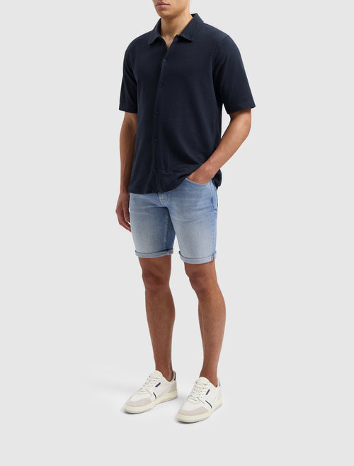 Short Sleeve Jersey Shirt | Navy