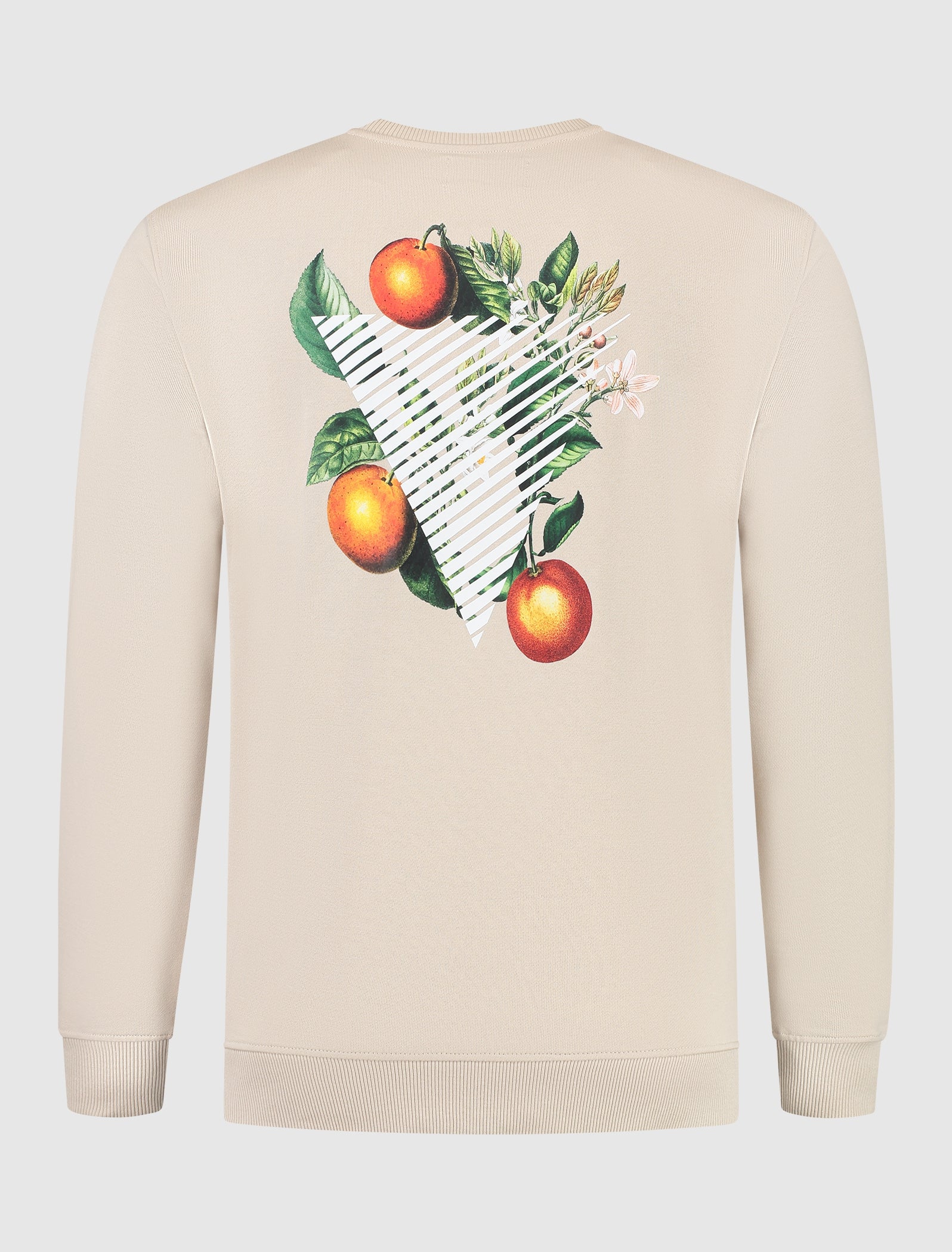 Triangle Orange Branch Sweater | Sand