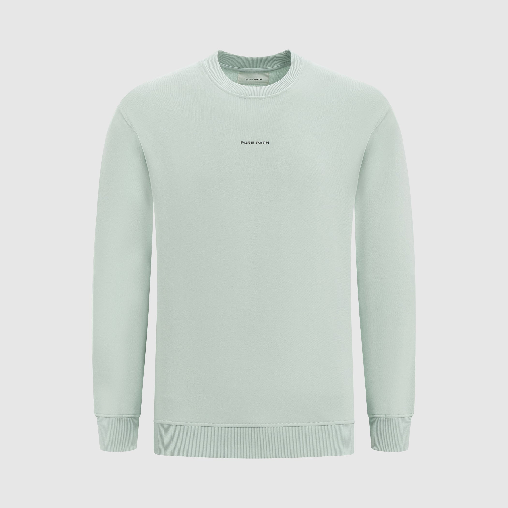 Brushstroke Initial Sweater | Mint