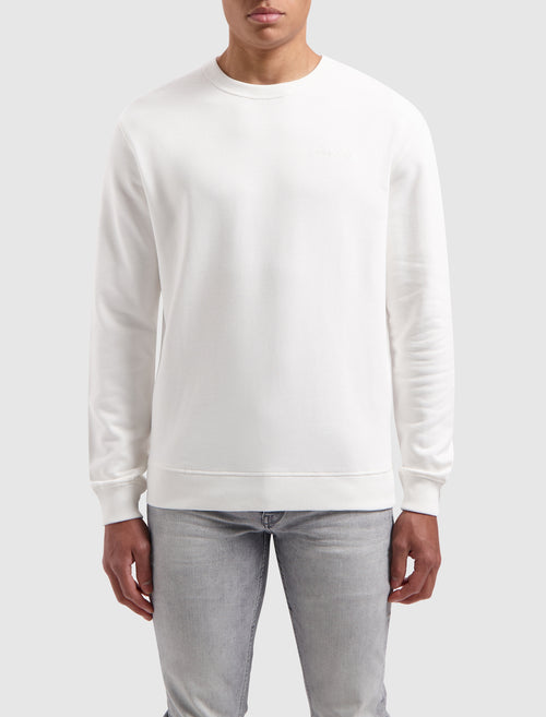Tonal Embroidered Sweater | Off White