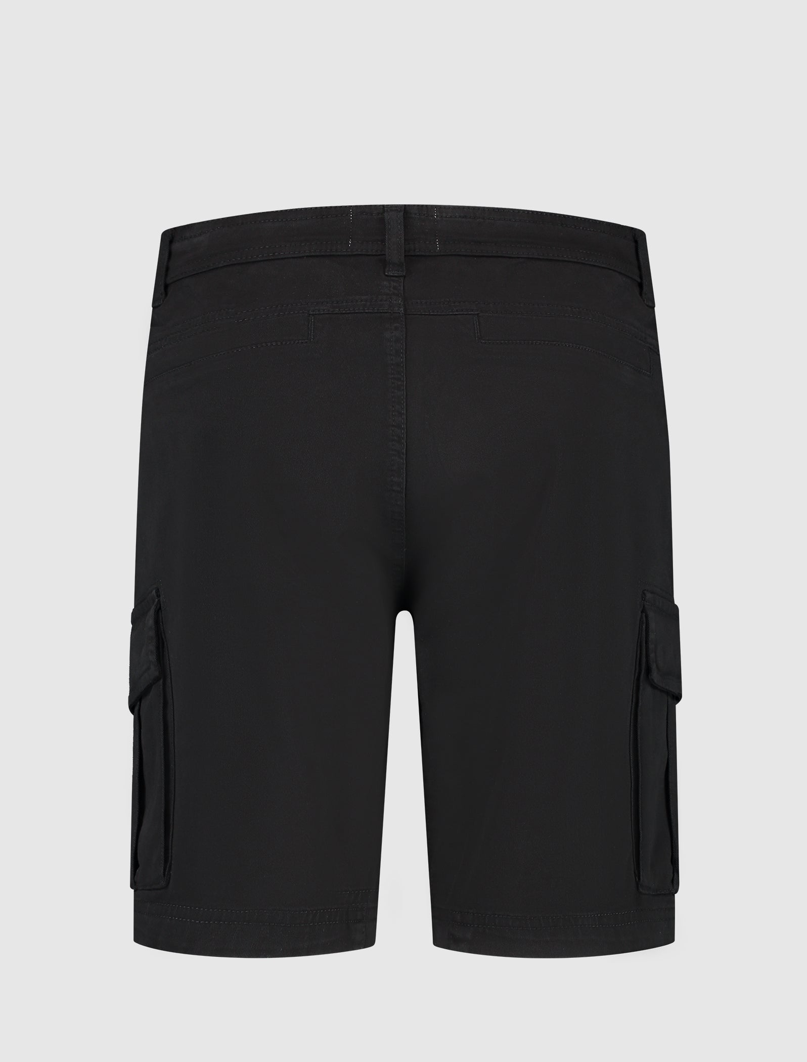 Garment Dye Cargo Shorts | Black