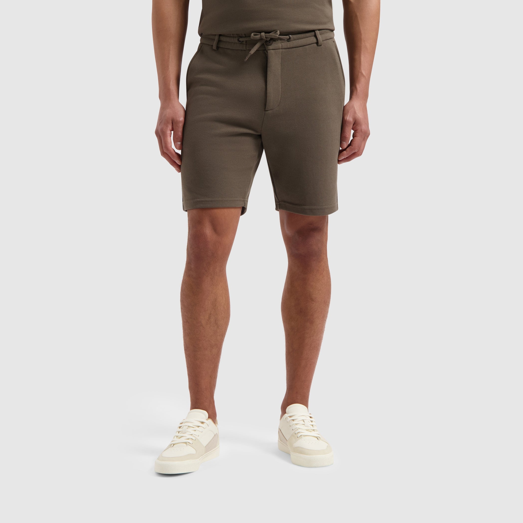Piqué Shorts | Brown