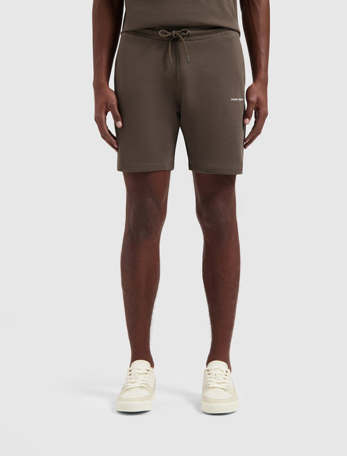 HD Logo Sweat Shorts | Brown
