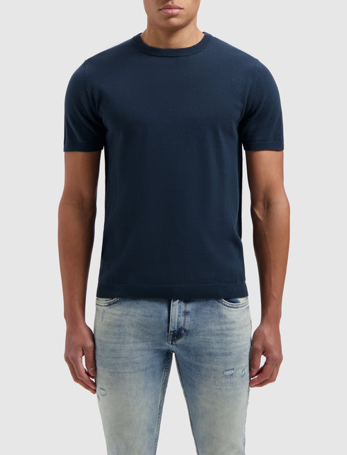 Knitwear T-shirt | Navy