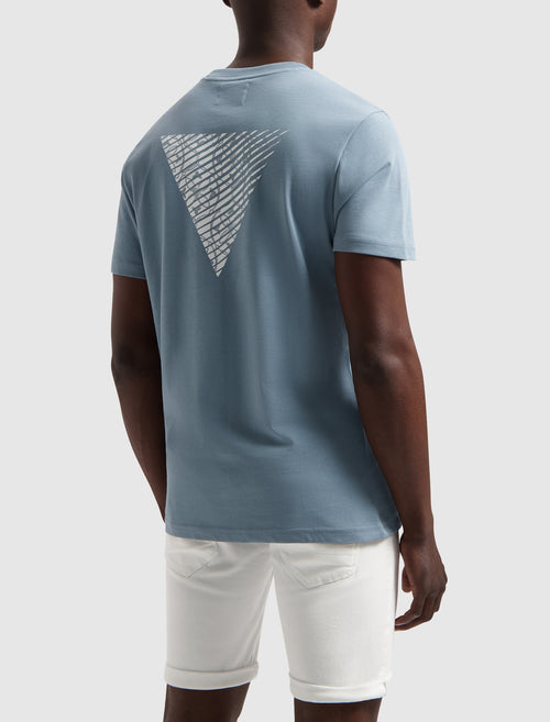 Triangle Monogram T-shirt | Blue