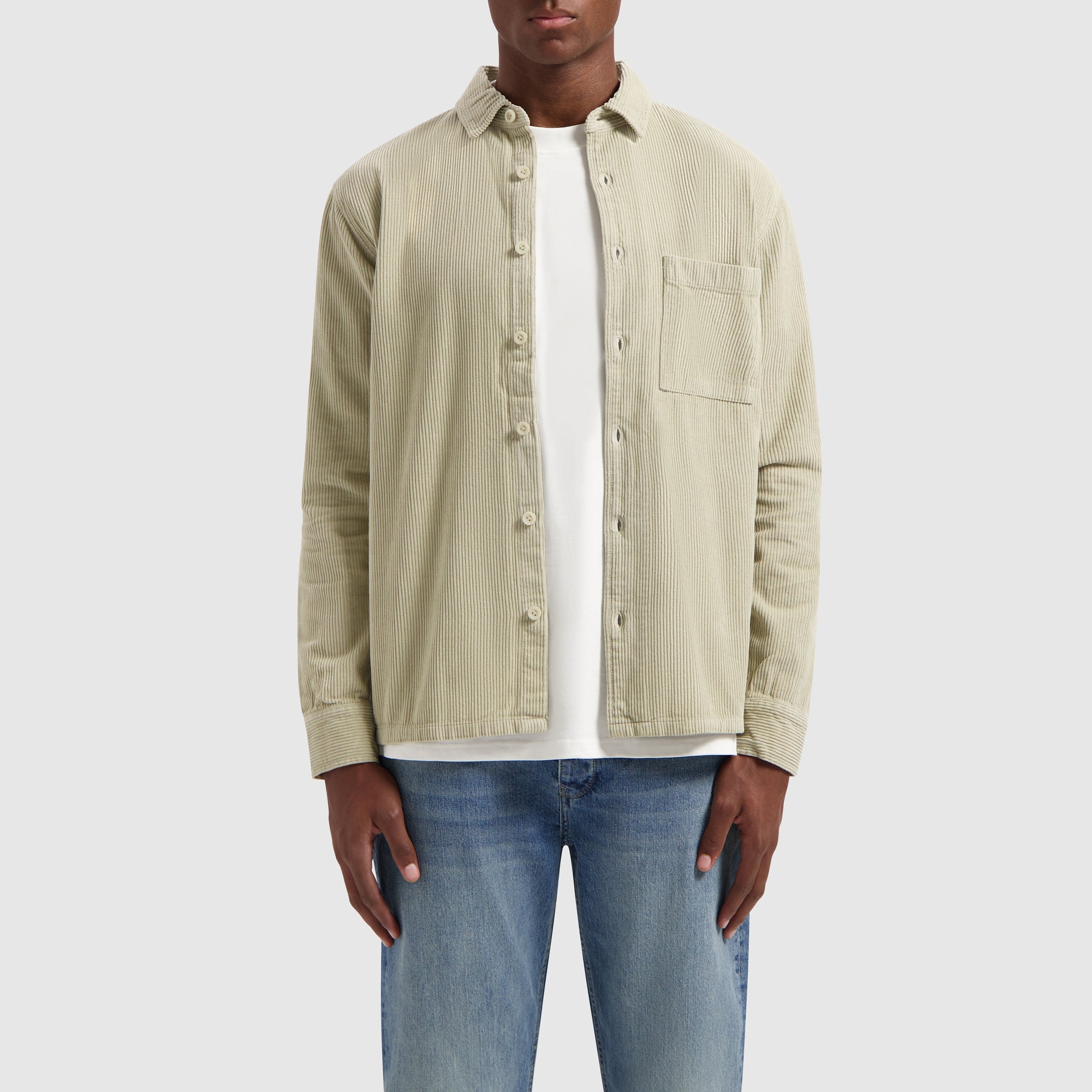 Corduroy Overshirt | Light Army