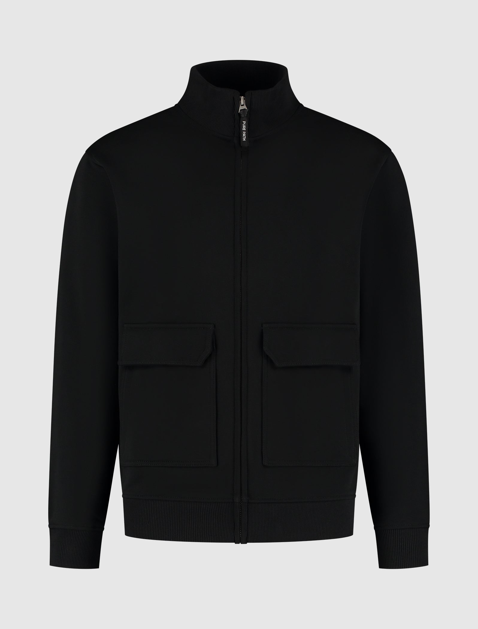 Polo black sweater zip up online