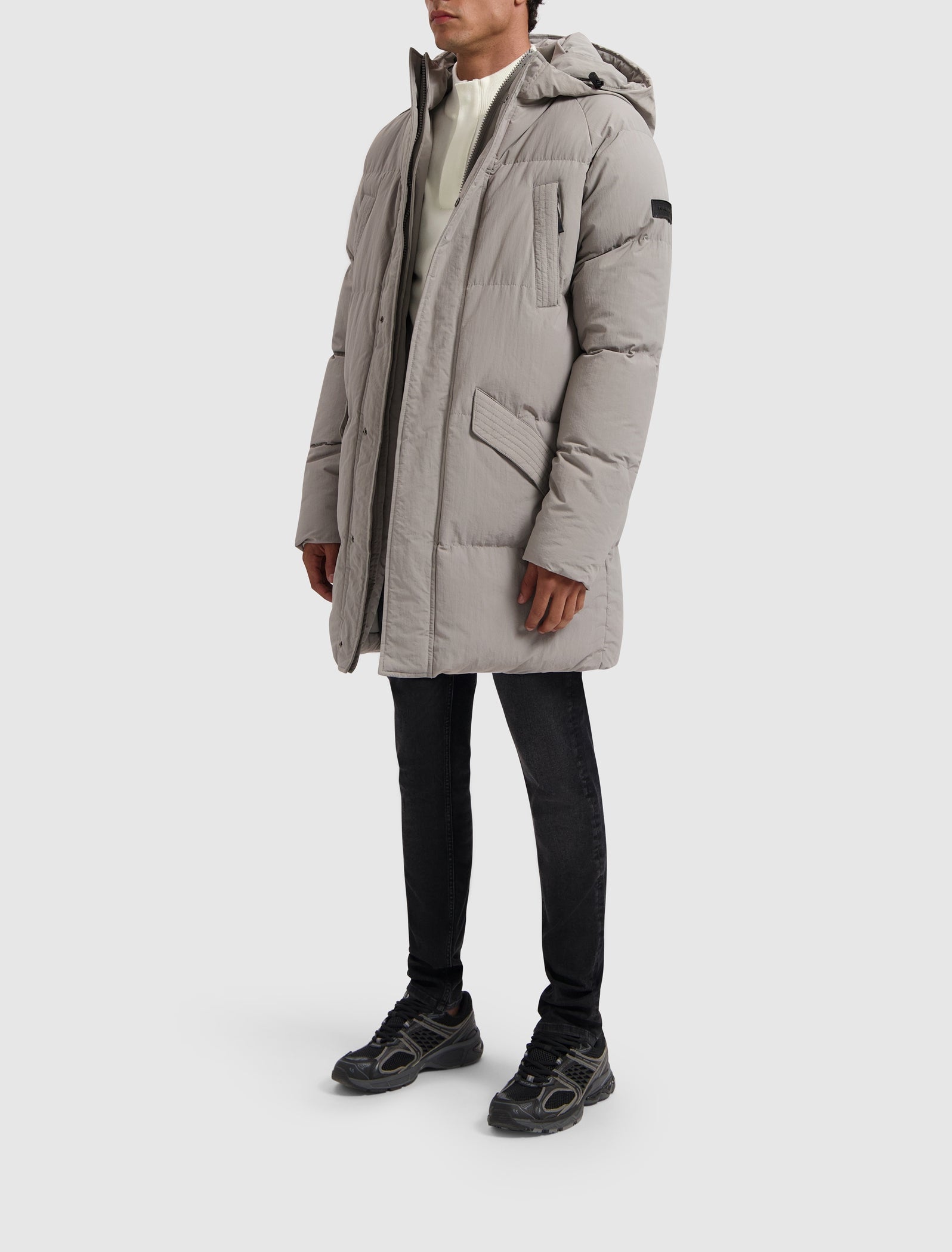 Grey parka jacket 2025