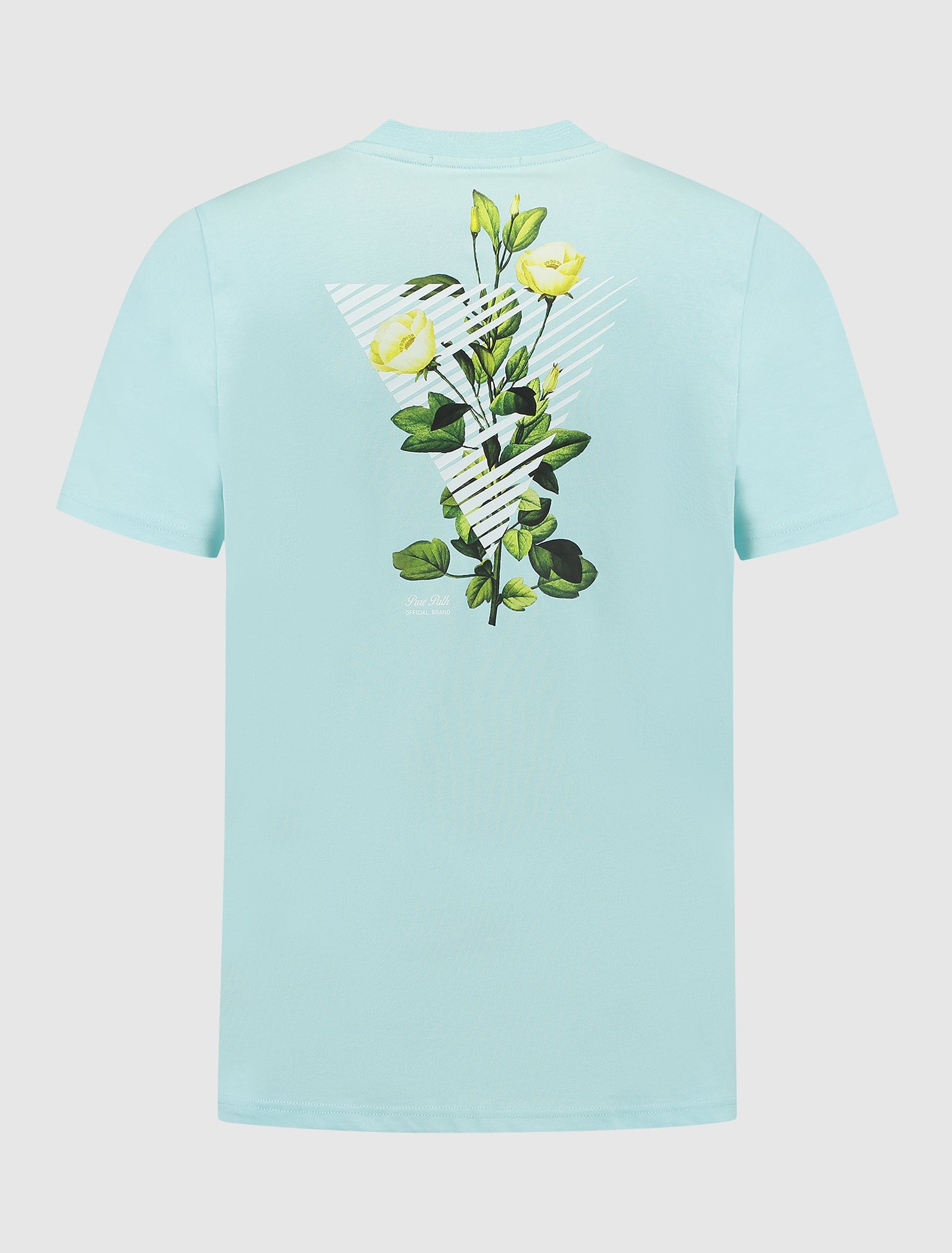 Floral Triangle T-shirt | Aqua