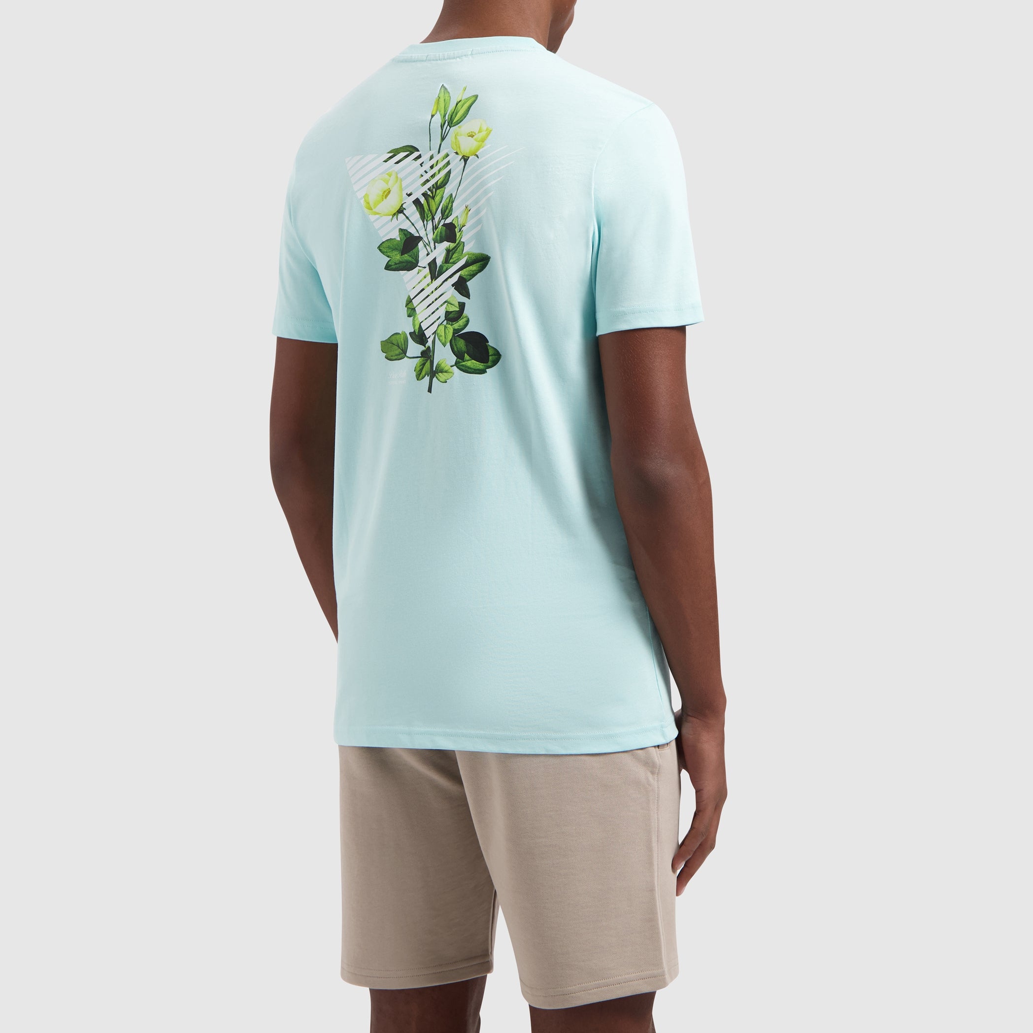 Floral Triangle T-shirt | Aqua