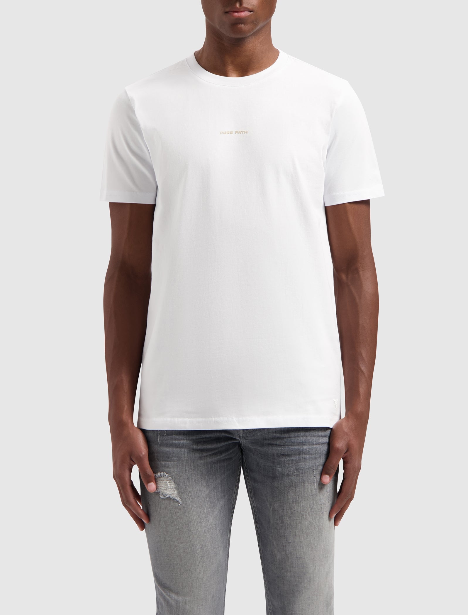 Flock Logo T-shirt | White