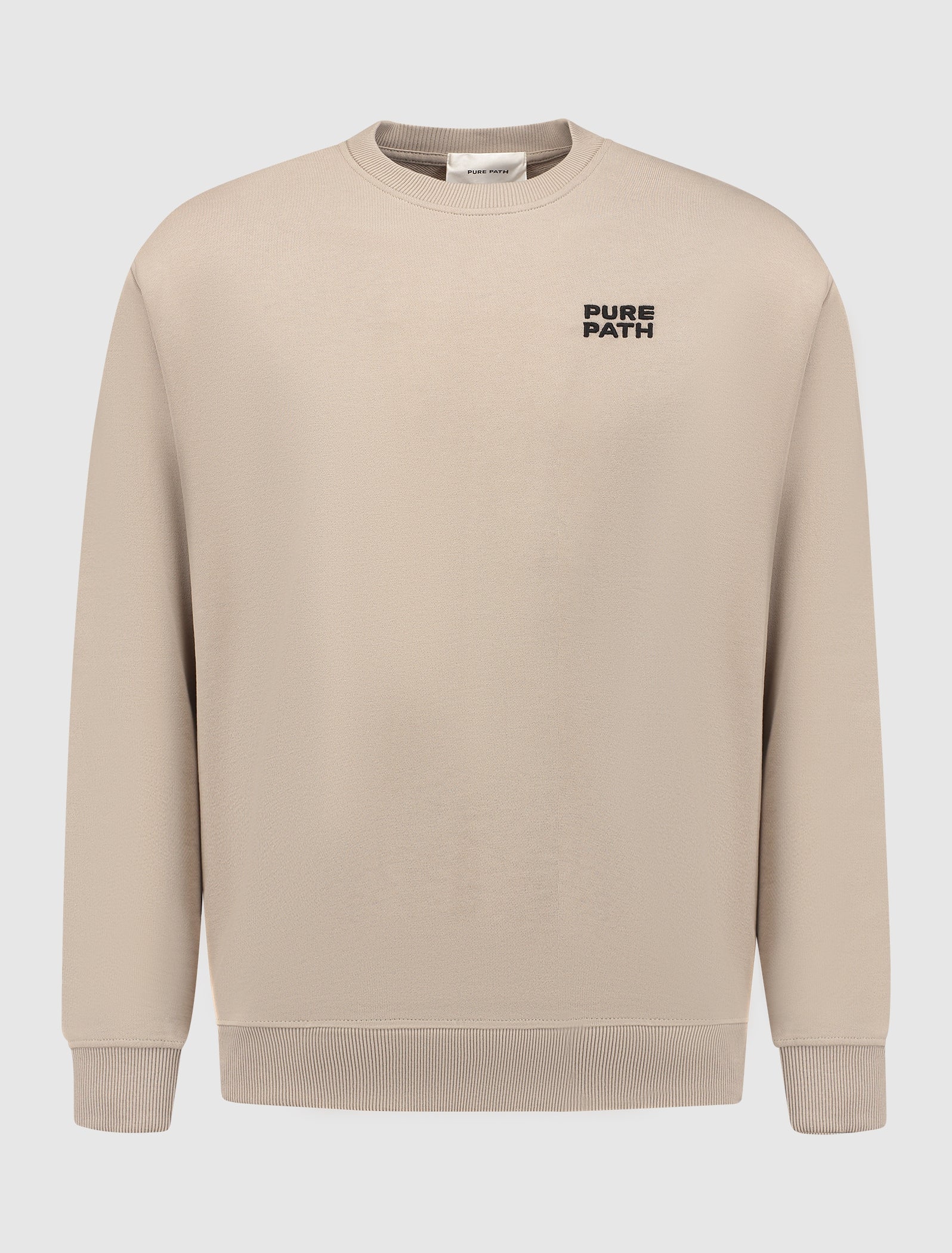 Embroidery Logo Sweater | Taupe