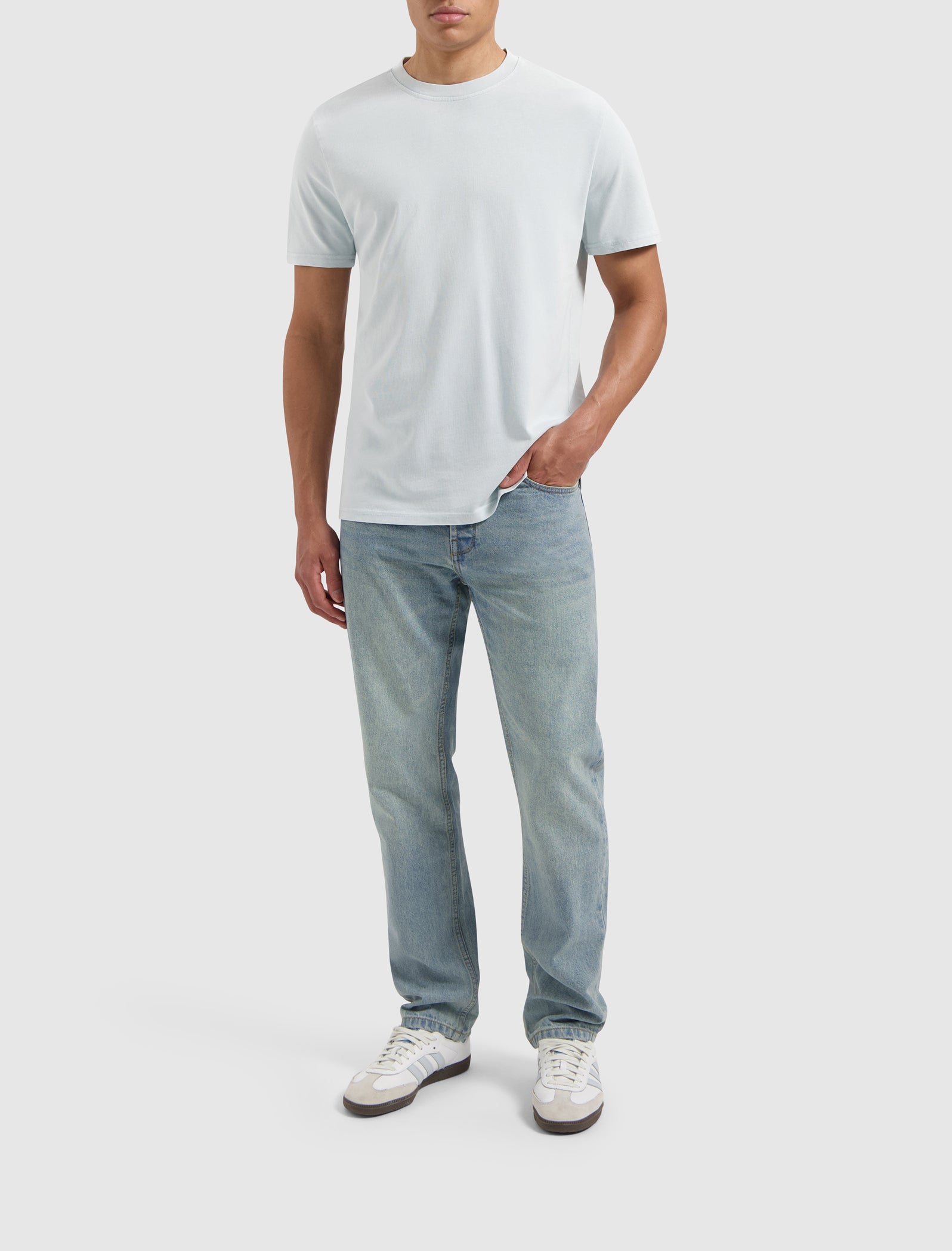 Acid Sideline Wordmark T-shirt | Light Blue
