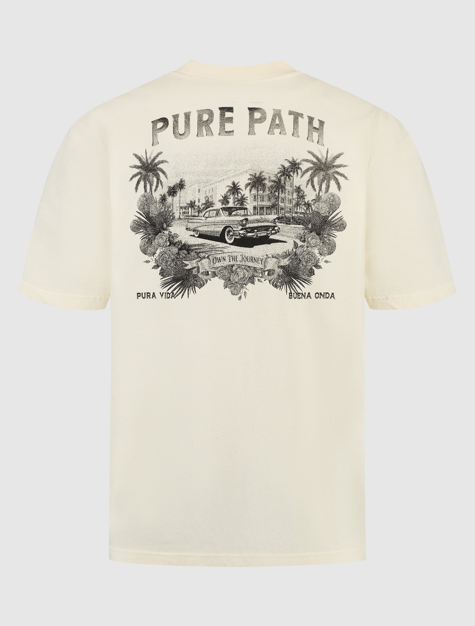 Palm Drive T-shirt | Ecru